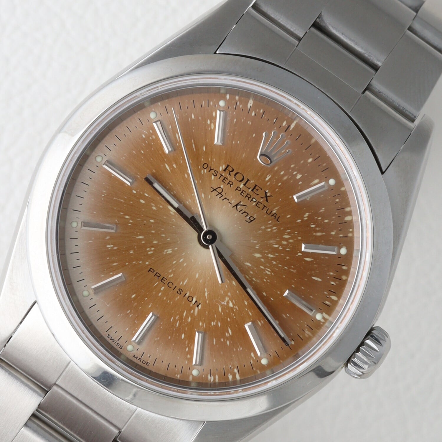 ロレックス エアキング Ref.14000 サーモンピンクダイアル サンバースト ROLEX Air-King