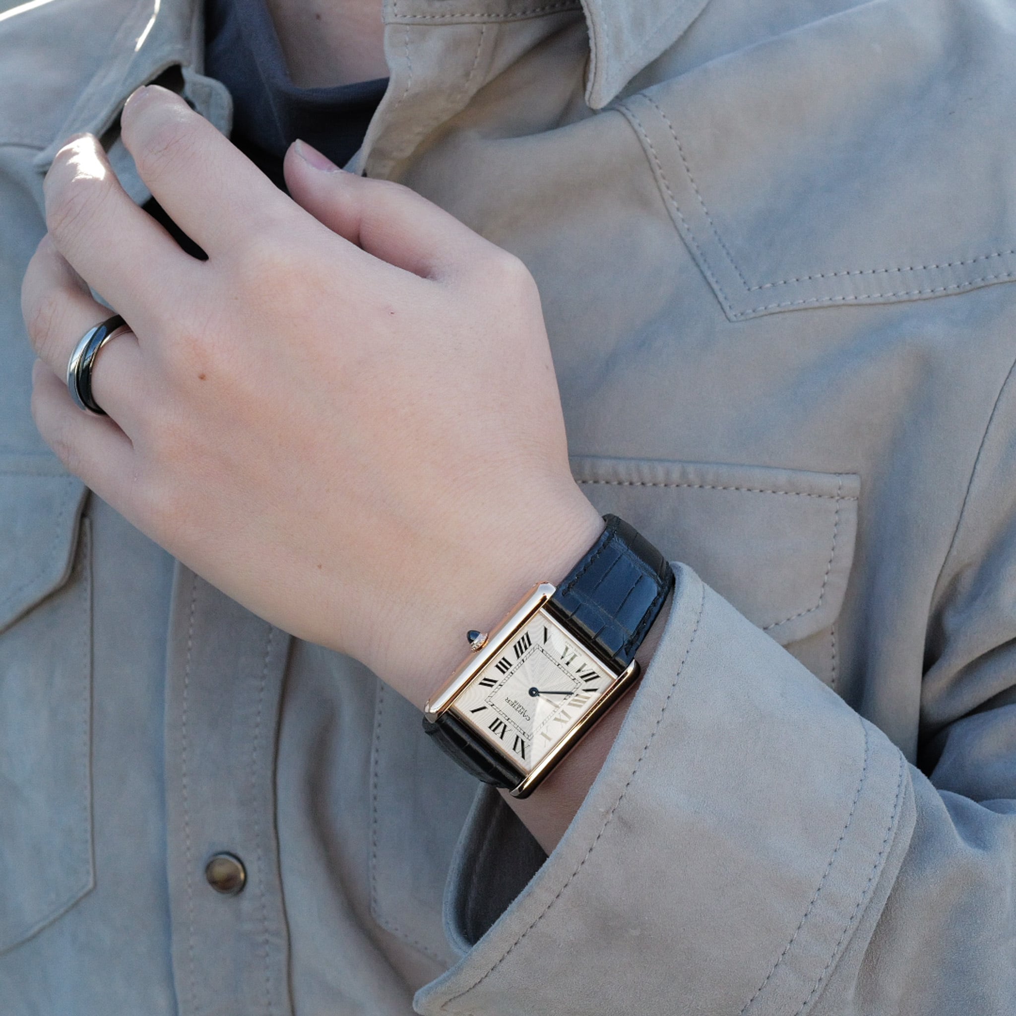 カルティエ タンクルイXL Ref.W1551451 手巻き裏スケ CPCP Collection Privee Cartier Paris