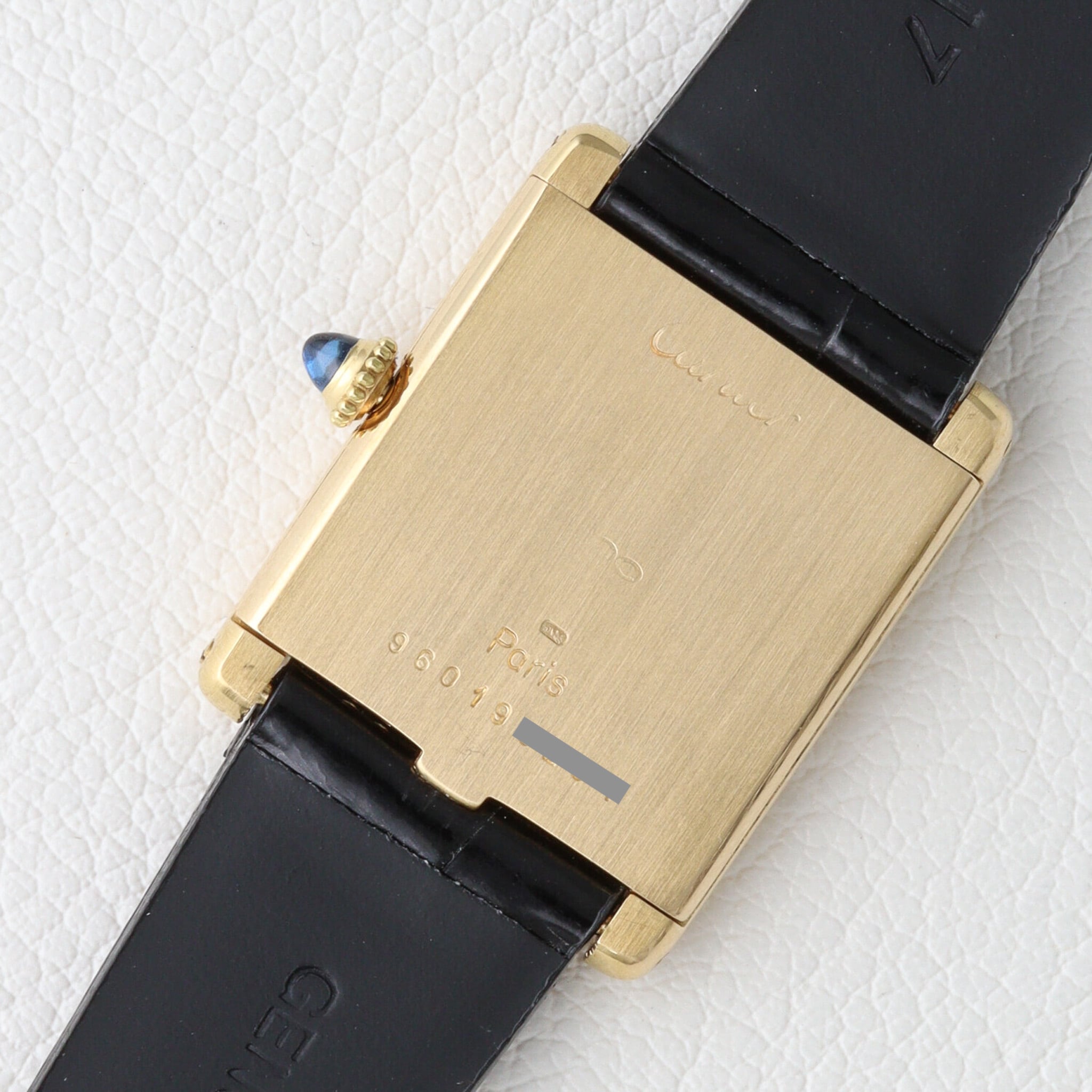 カルティエ タンクルイ LM エクストラフラット PARIS ref.96019 クラックなし cal.96