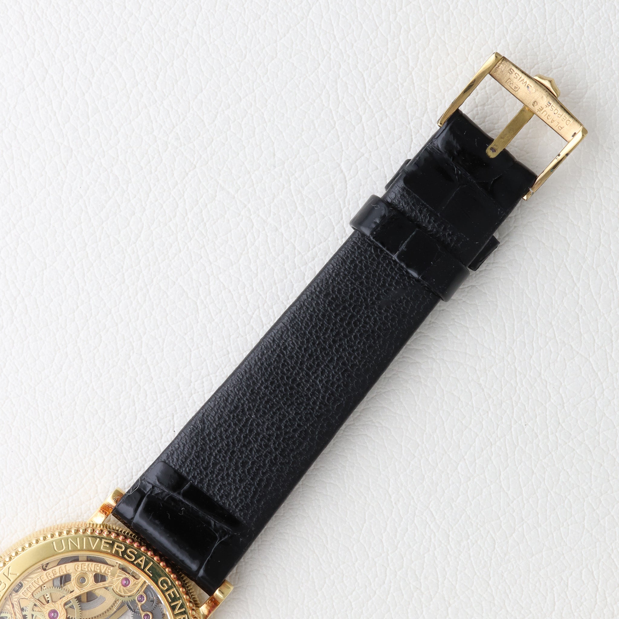 UNIVERSAL GENEVE スケルトン 18kYG 自動巻き マイクロローター 151.11.662