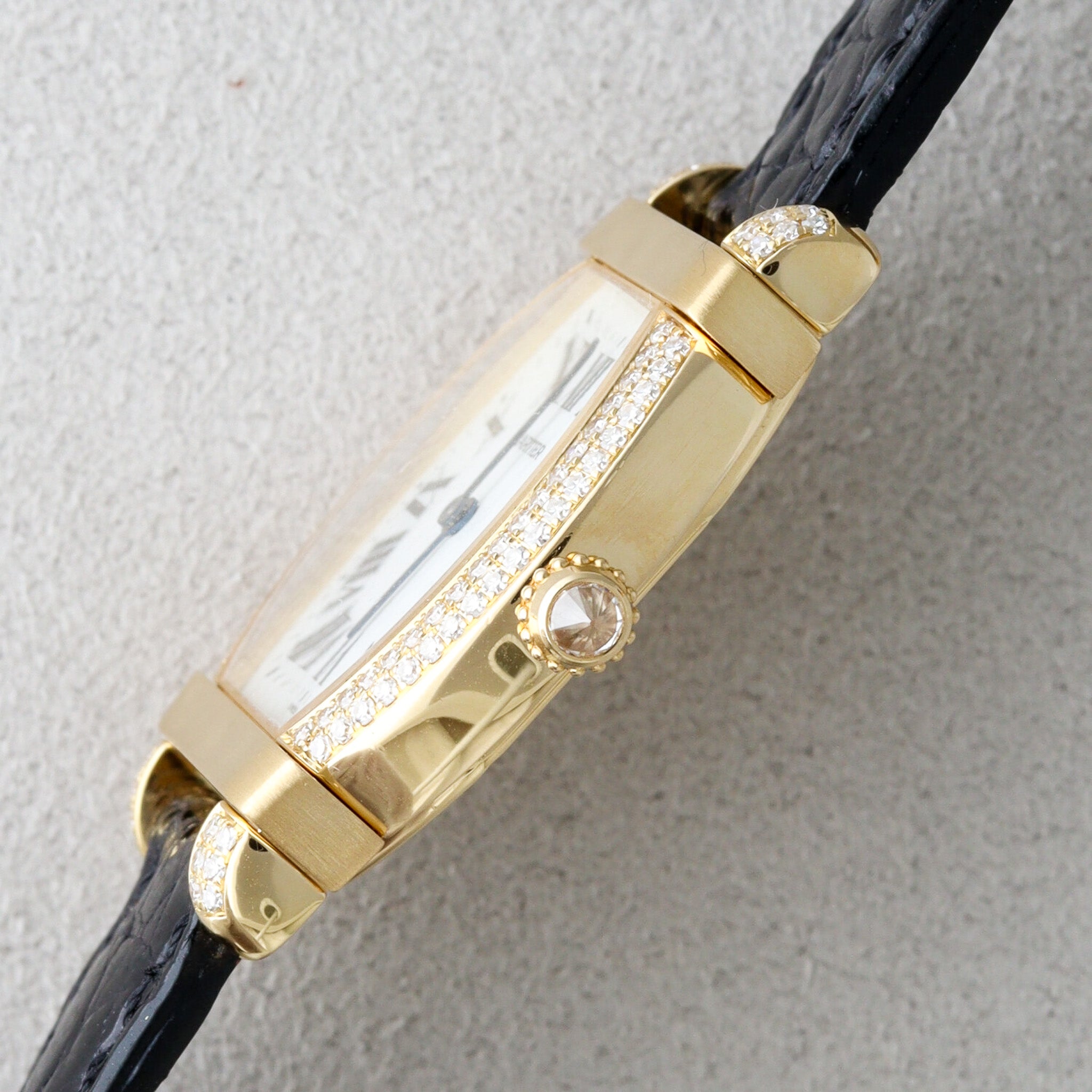 Cartier Tortue Chinoise One-Shot Item YG Diamond Leather