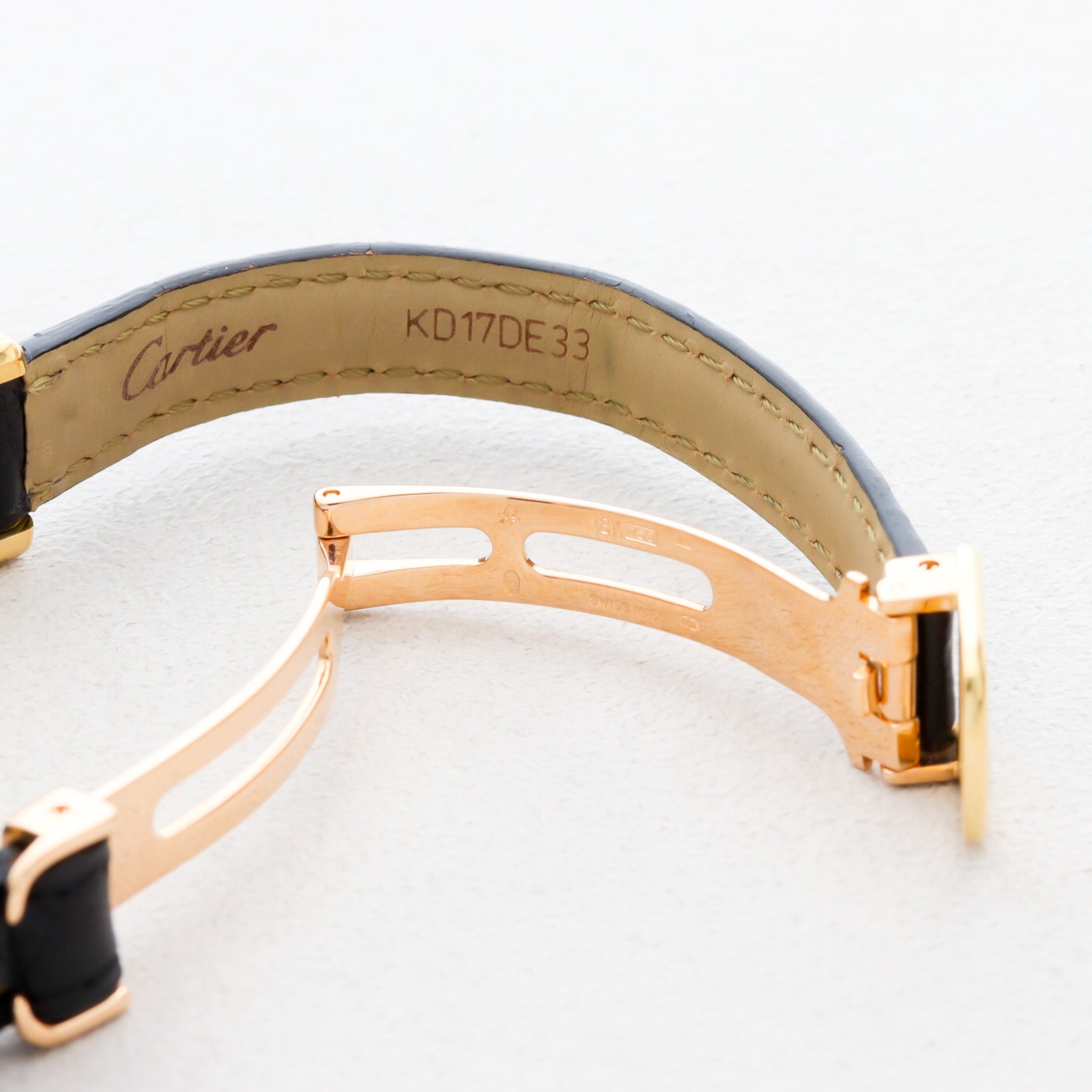 Cartier Tortue Chinoise One-Shot Item YG Diamond Leather