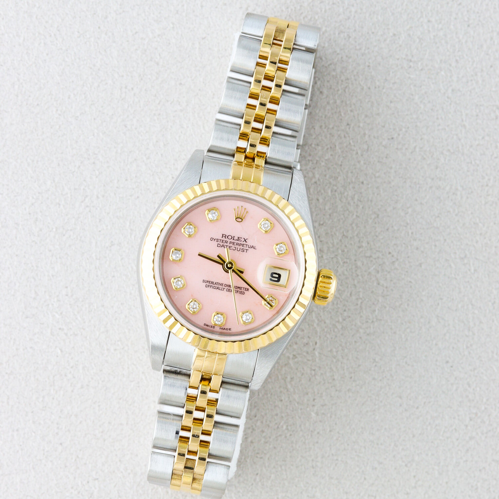 Rolex Datejust Two-Tone Pink Dial