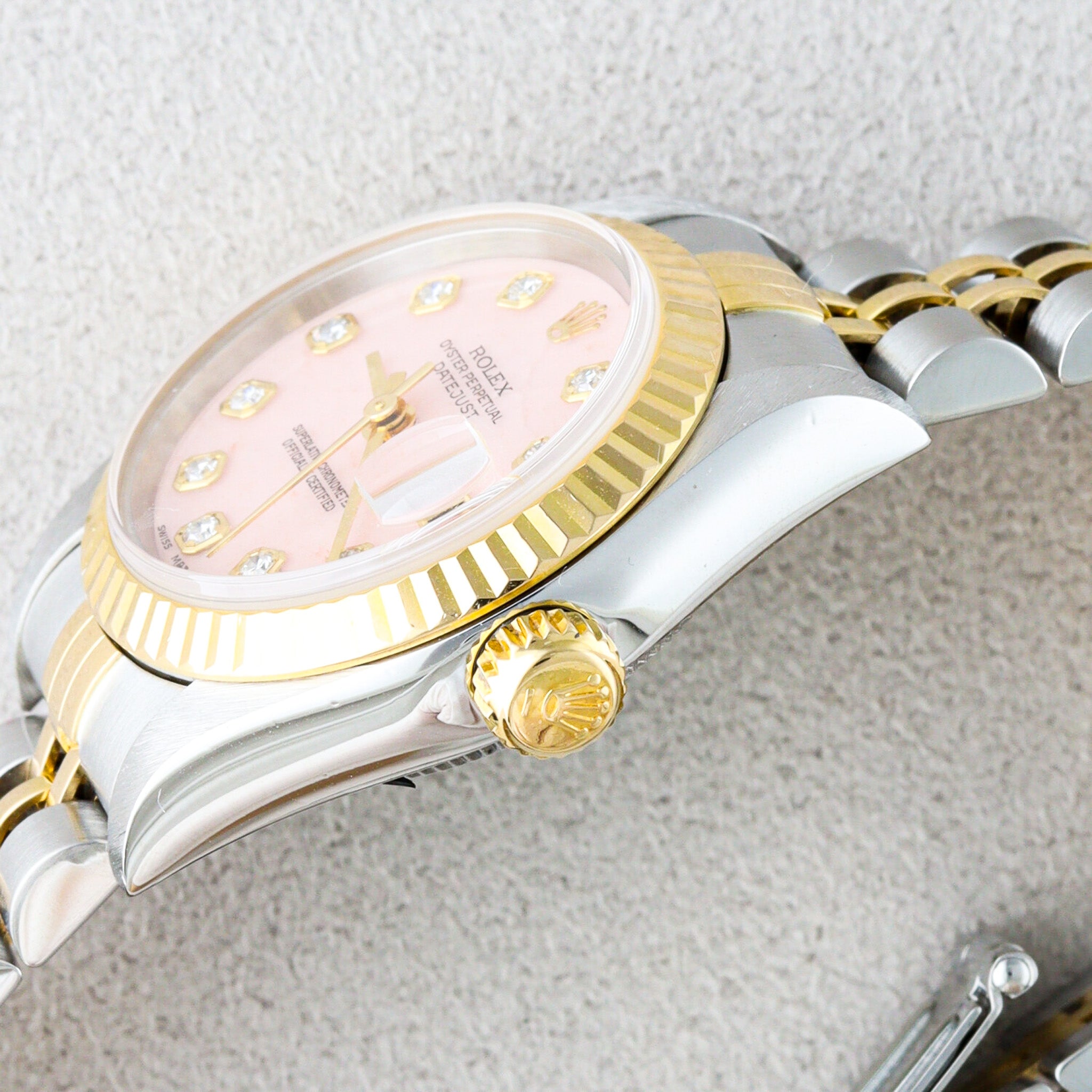 Rolex Datejust Two-Tone Pink Dial