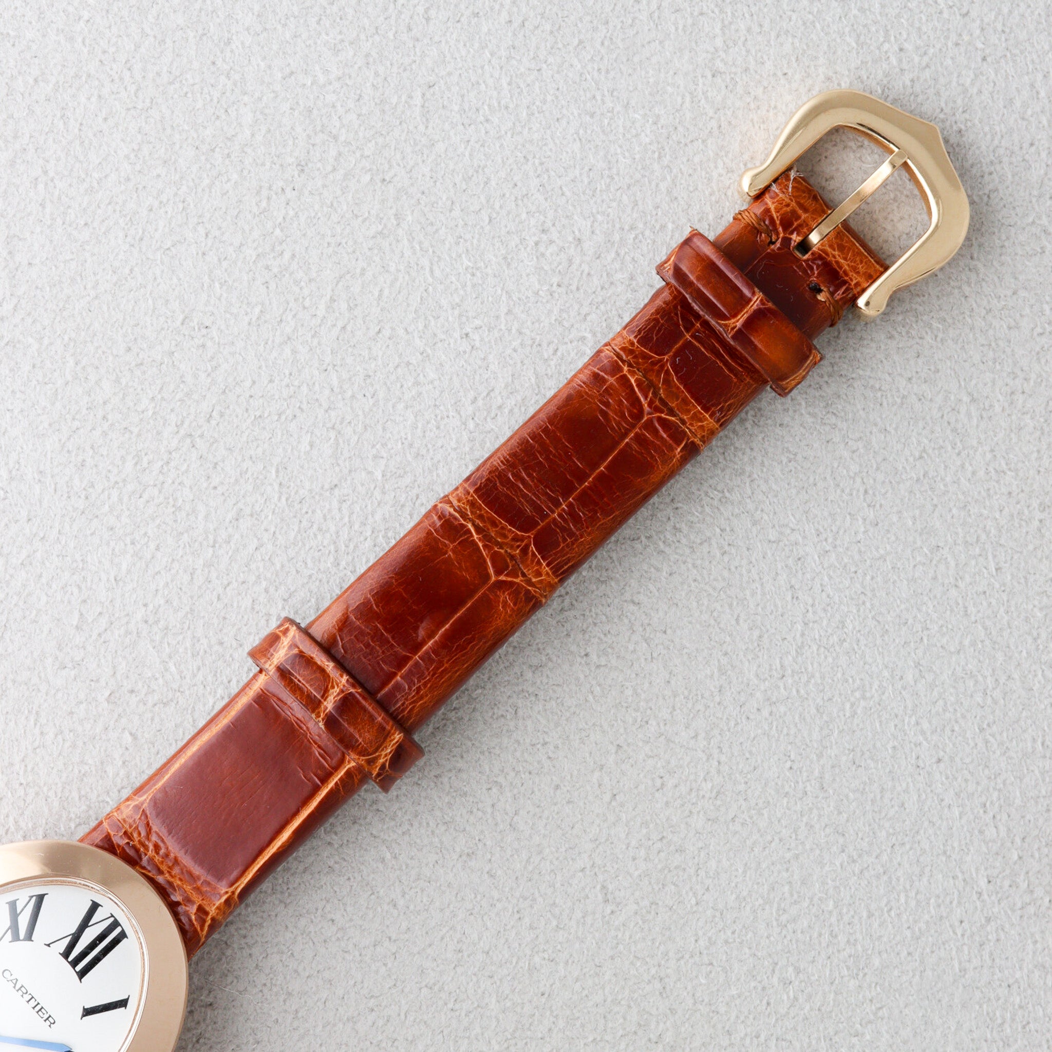 Cartier Baignoire Small Pink Gold Leather