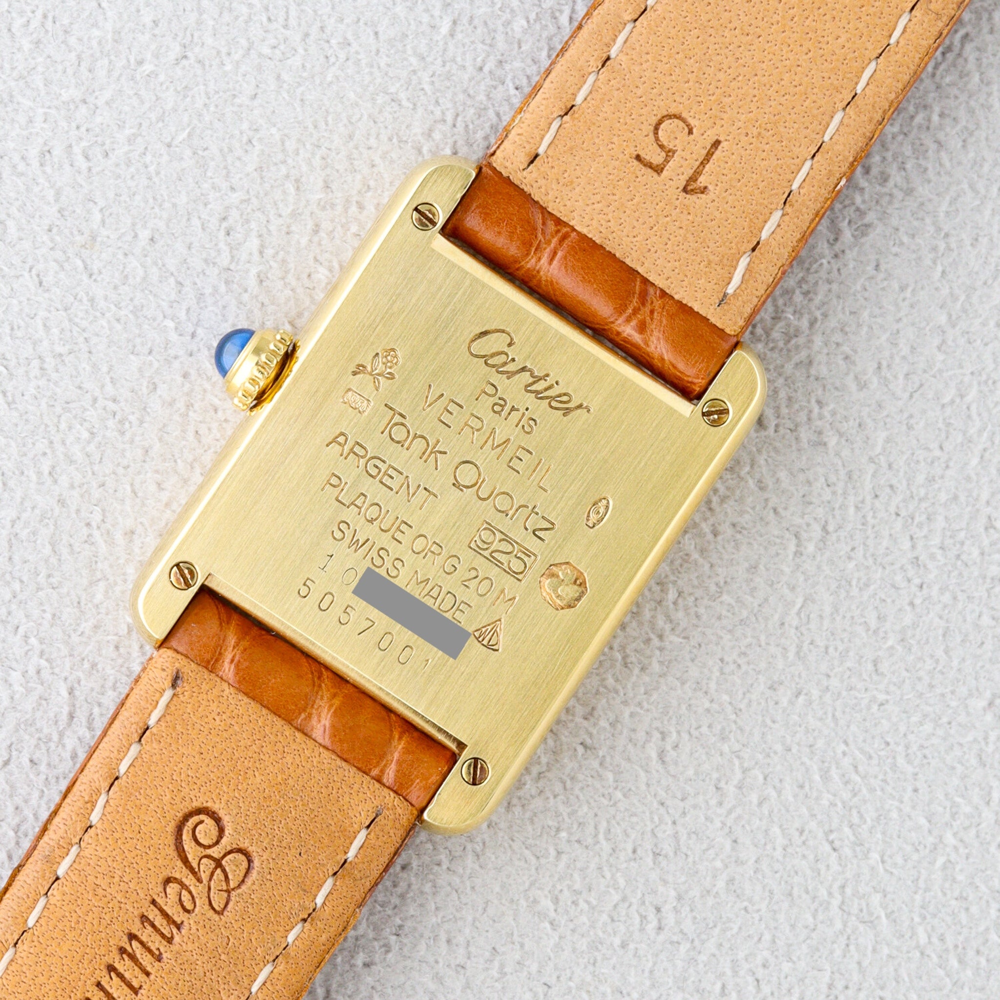 Cartier / Must de Cartier Tank / SM / Quartz / Must Tank SM Trinity Dial