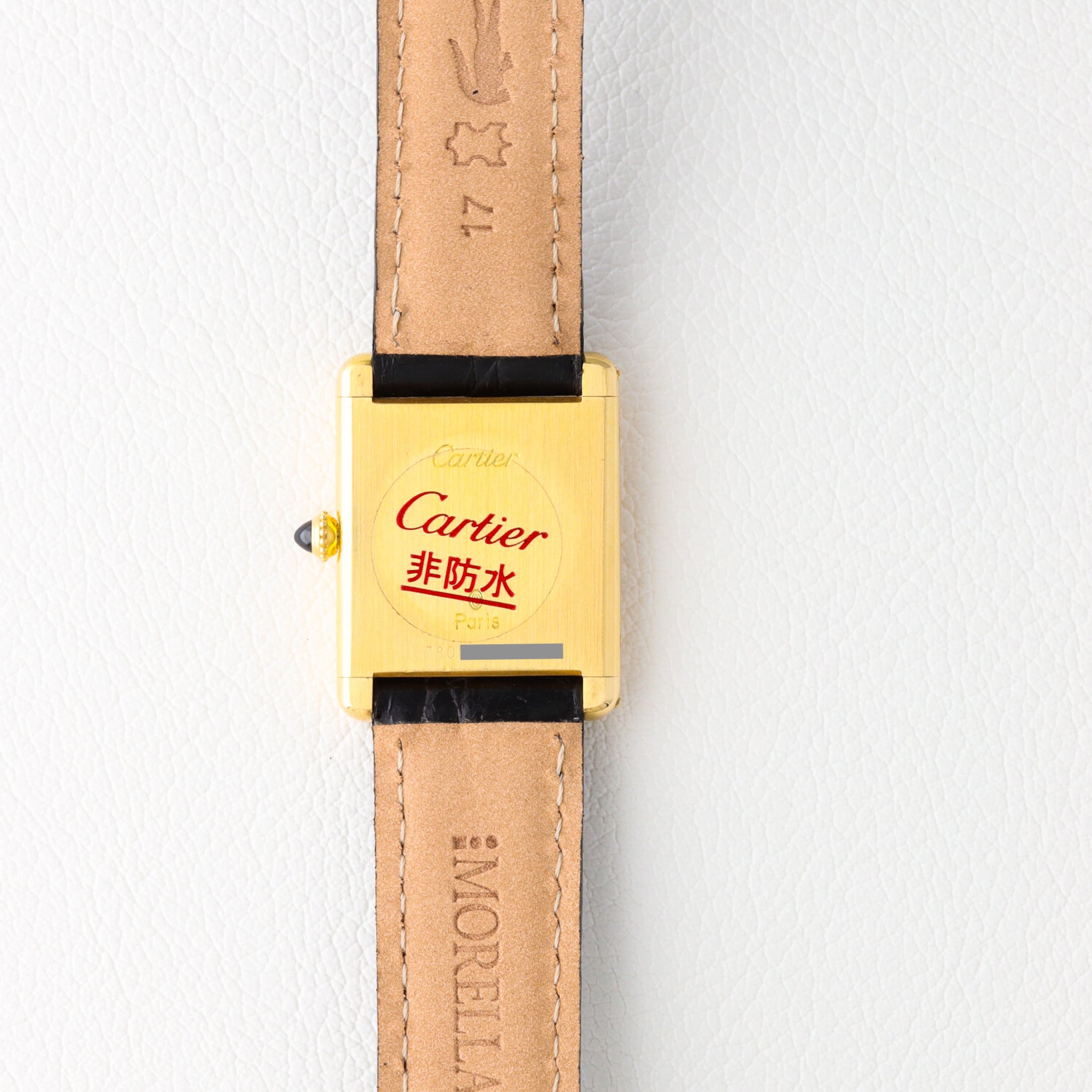 【ギャラ付】カルティエ タンクルイ LM PARIS文字盤 手巻き 4回目販売