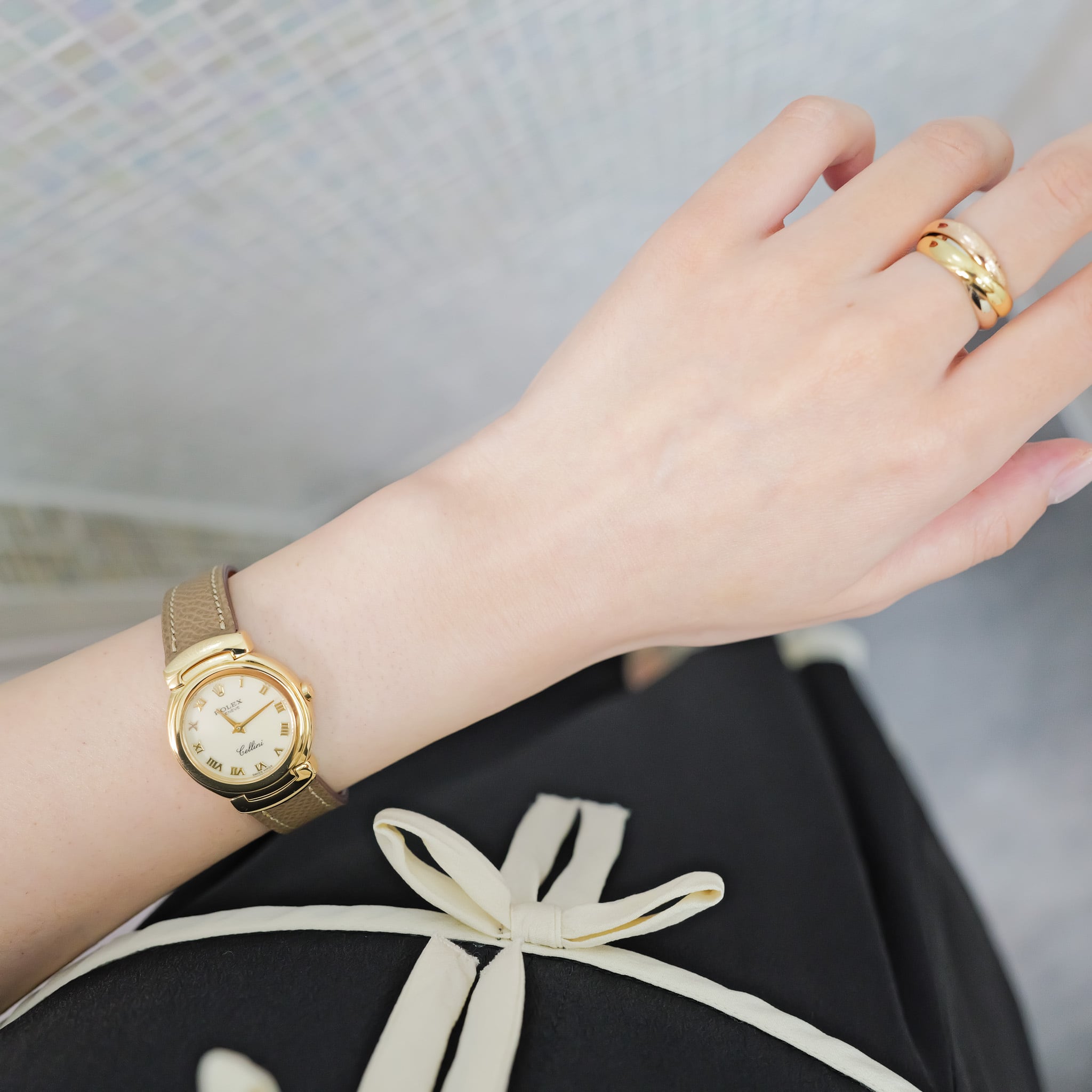 ROLEX / Cellini / yellow gold / strap / チェリーニ