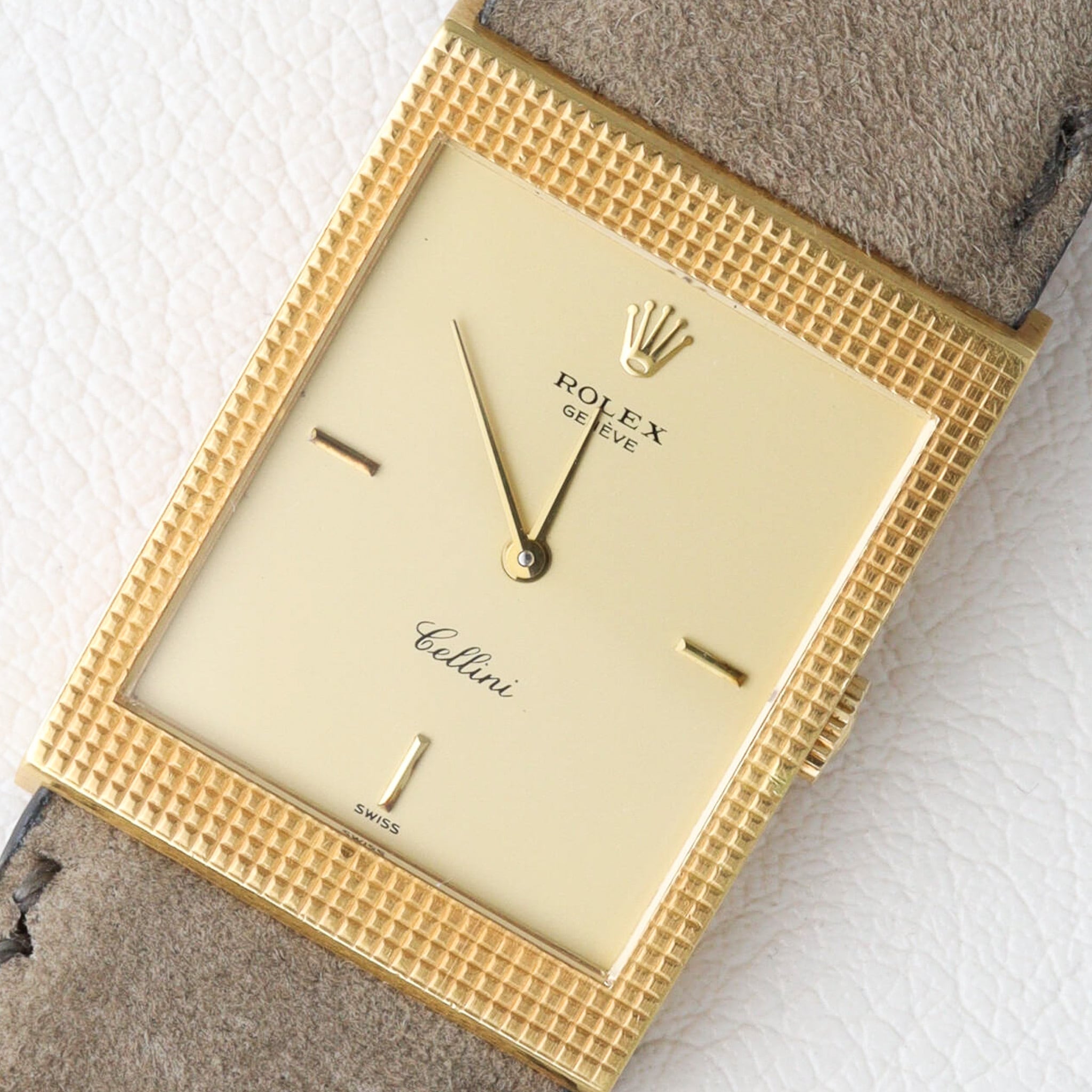 ロレックス チェリーニ 正規修理済み Ref.4127/8 アイボリーダイアル