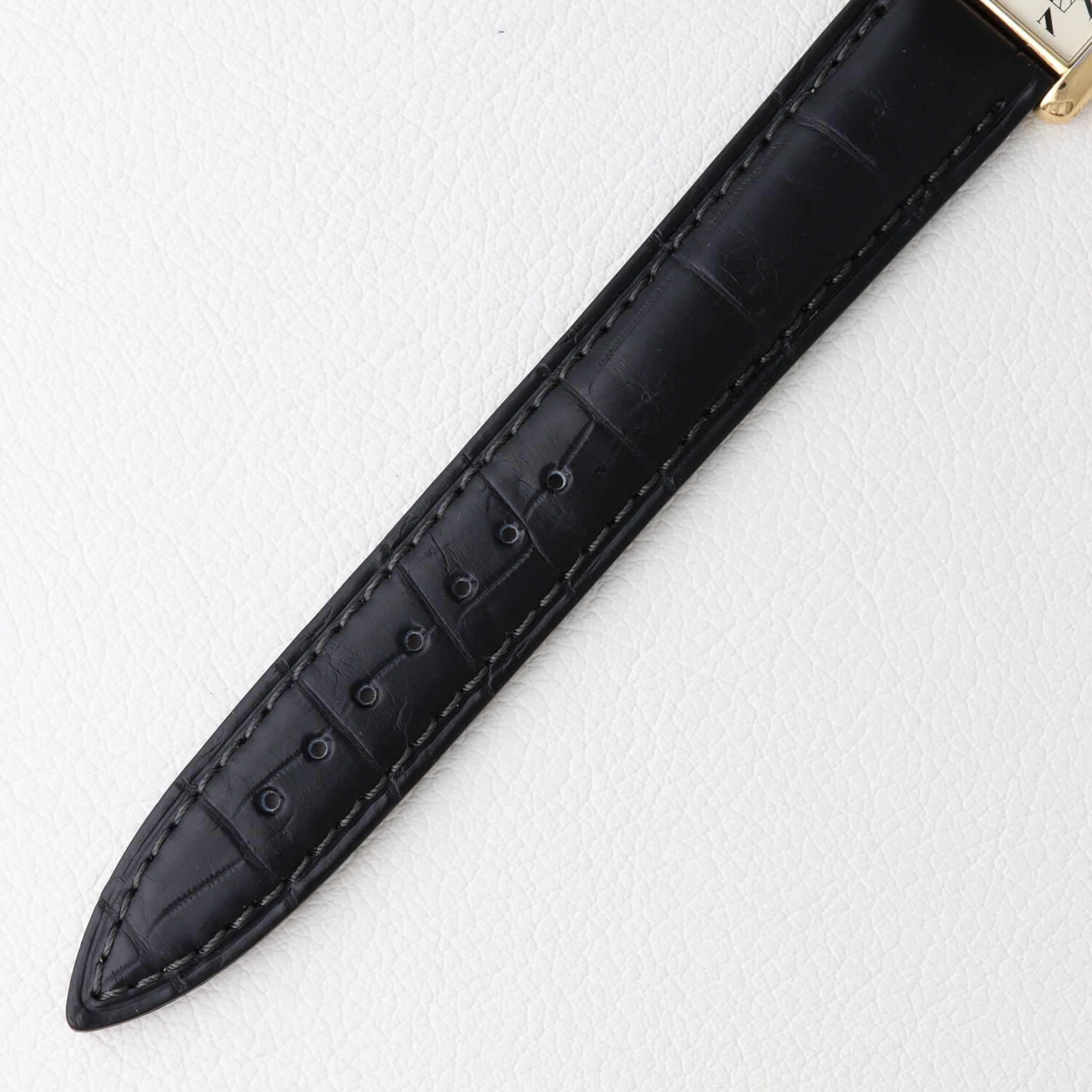 カルティエ タンクルイ LM エクストラフラット Swiss ギョーシェ ref.96065 クラックなし cal.21