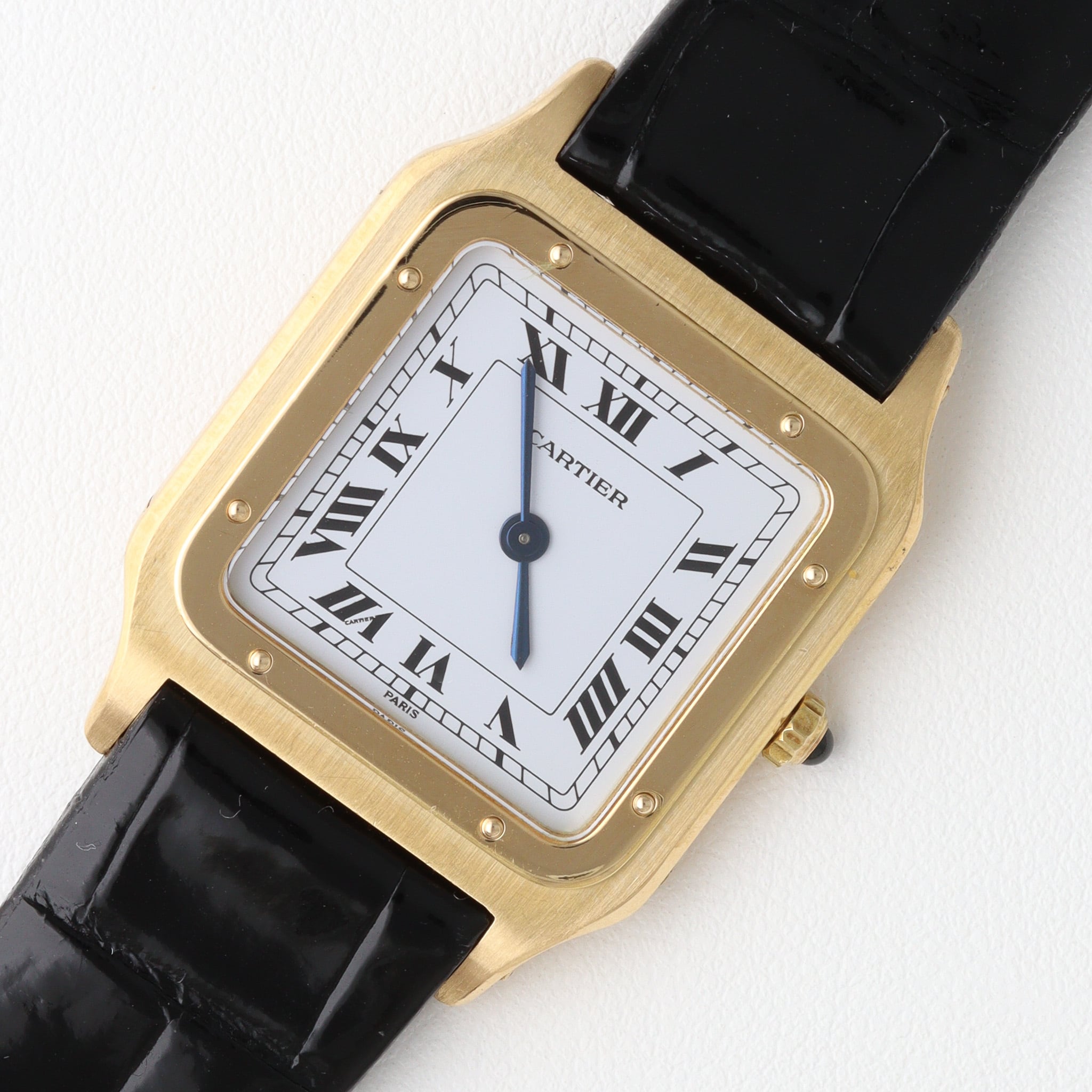 カルティエ サントスドゥモンLM エキストラフラット 初期ロット PARIS文字盤 ref.96054