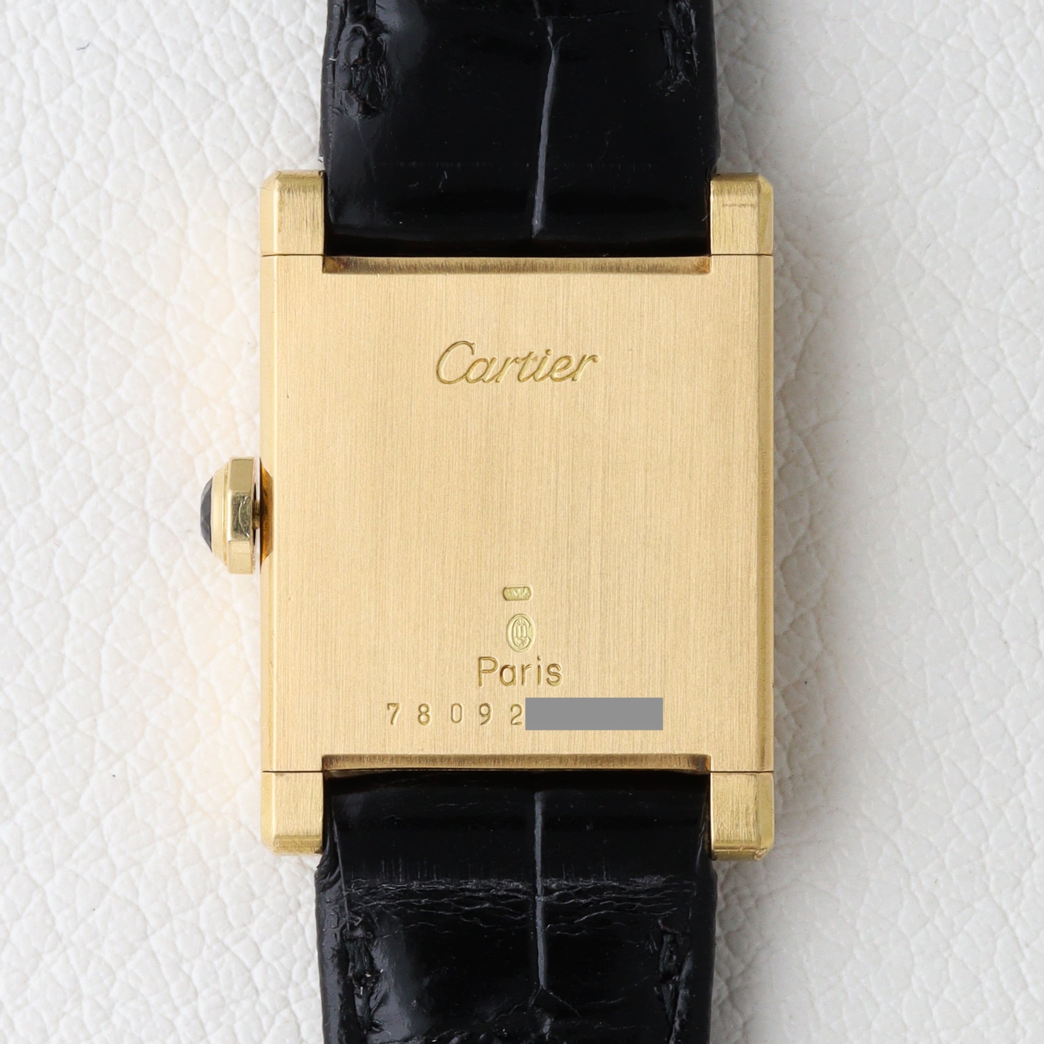 カルティエ タンクノーマル LM 手巻き PARIS 文字盤 Ref.78092 ノルマル