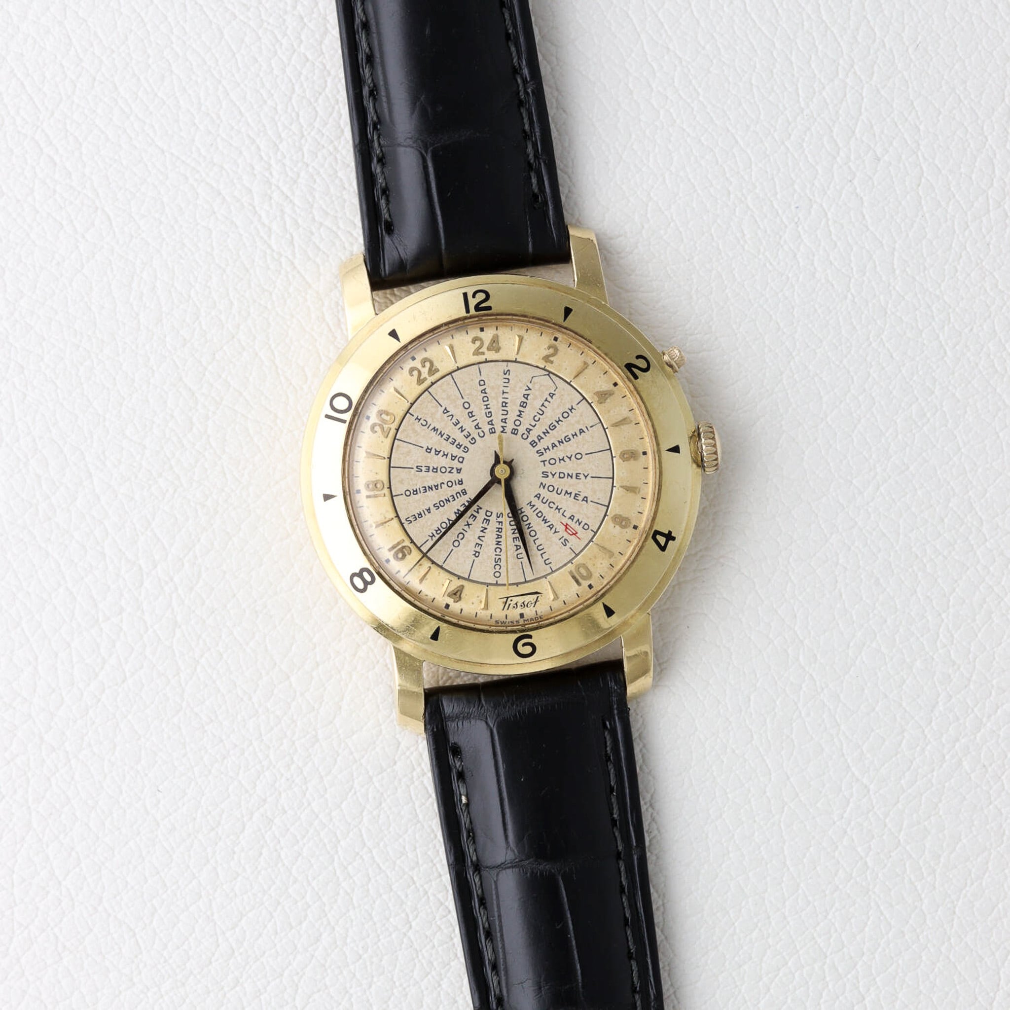 TISSOT ナビゲーターワールドタイム 18Kモデル ハーフローター