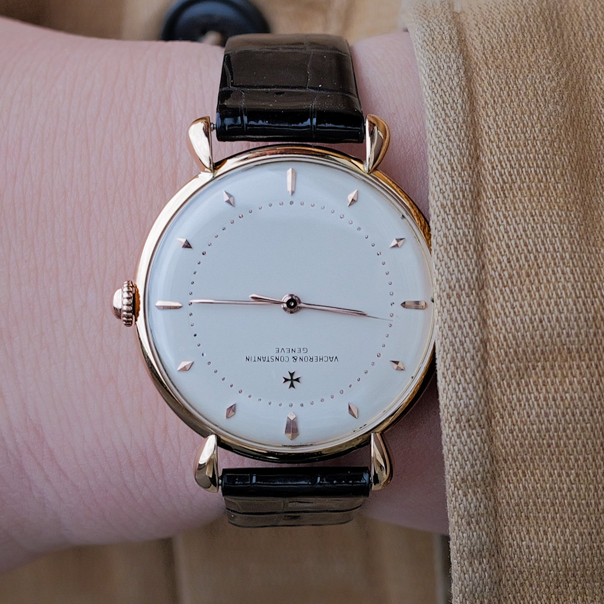 ヴァシュロンコンスタンタン 1950s 正規修理済み 36mm ラウンド ティアドロップ