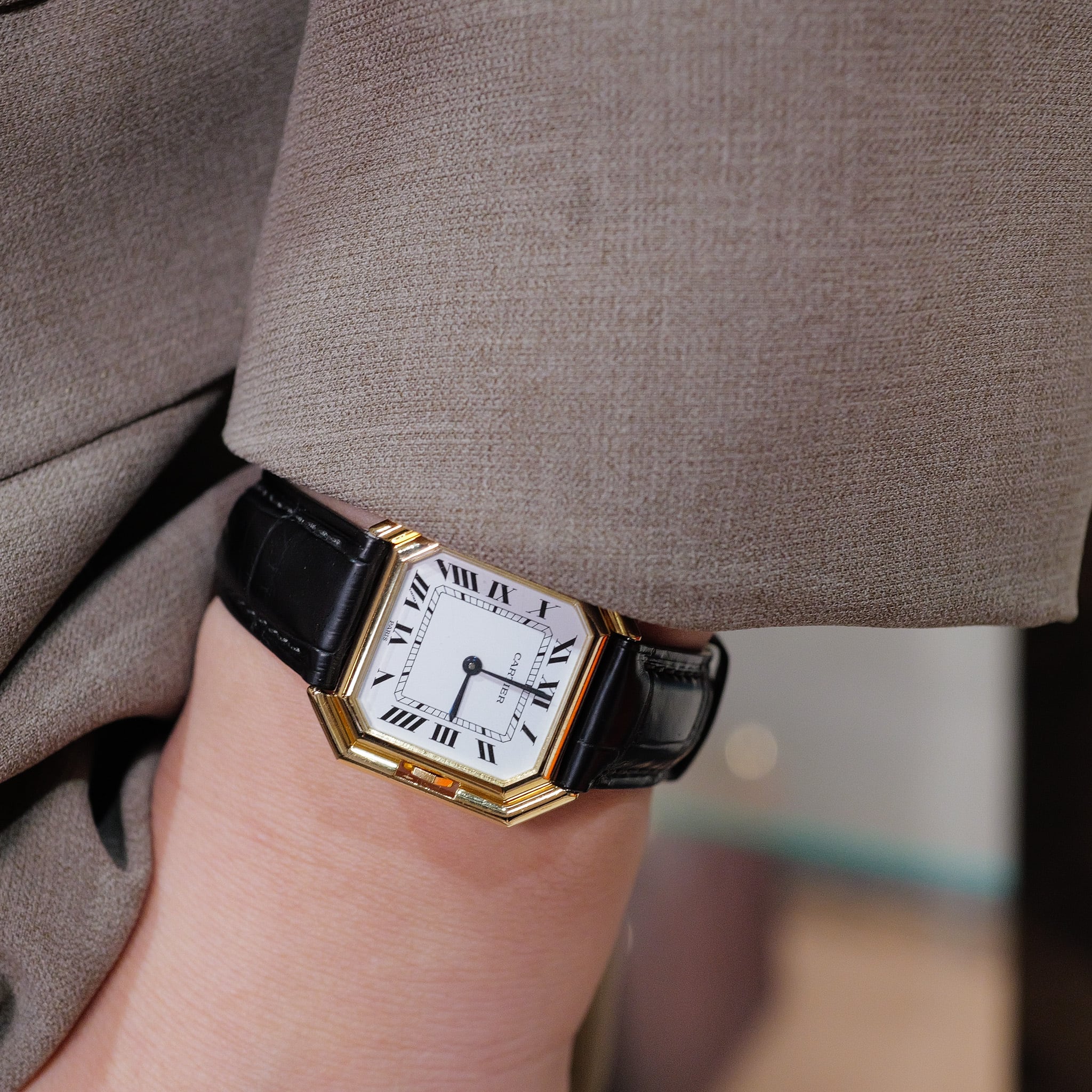 カルティエ サンチュール XL PARISダイアル 自動巻き Automatic ref.17001 AT