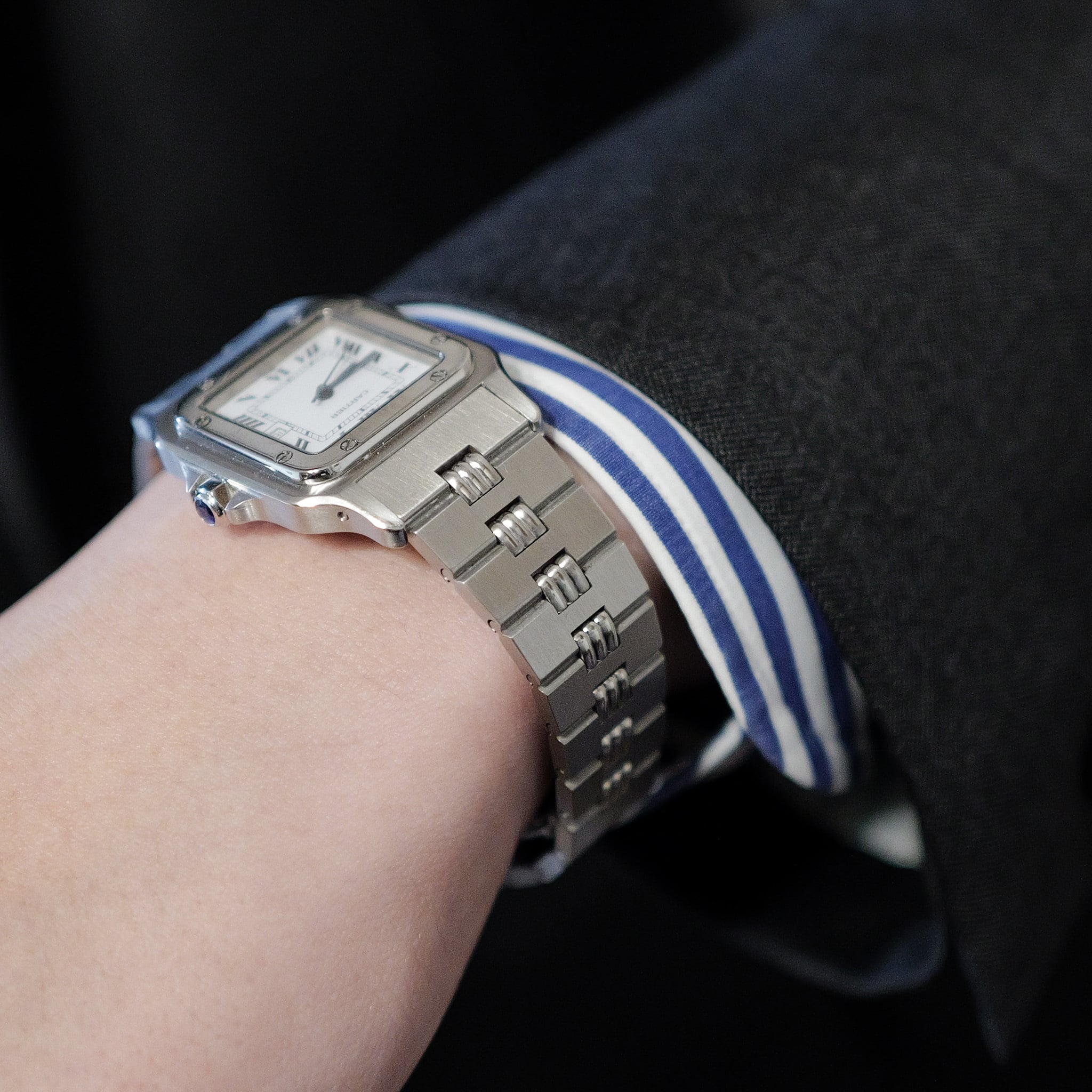 カルティエ サントスガルべLM ref.2960 希少 ゴドロン SS AT