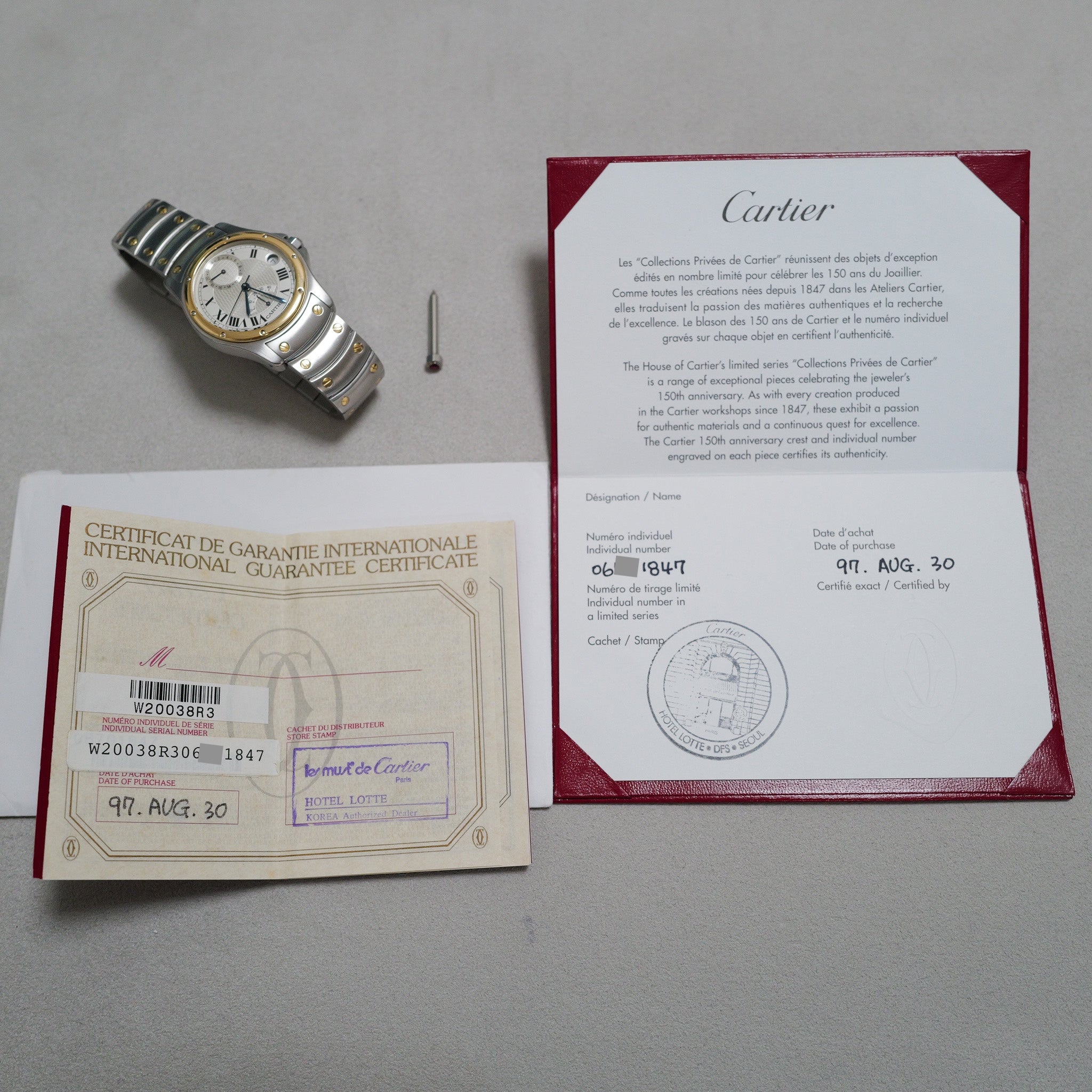 カルティエ サントスラウンド GMT 150周年モデル 世界1847本限定