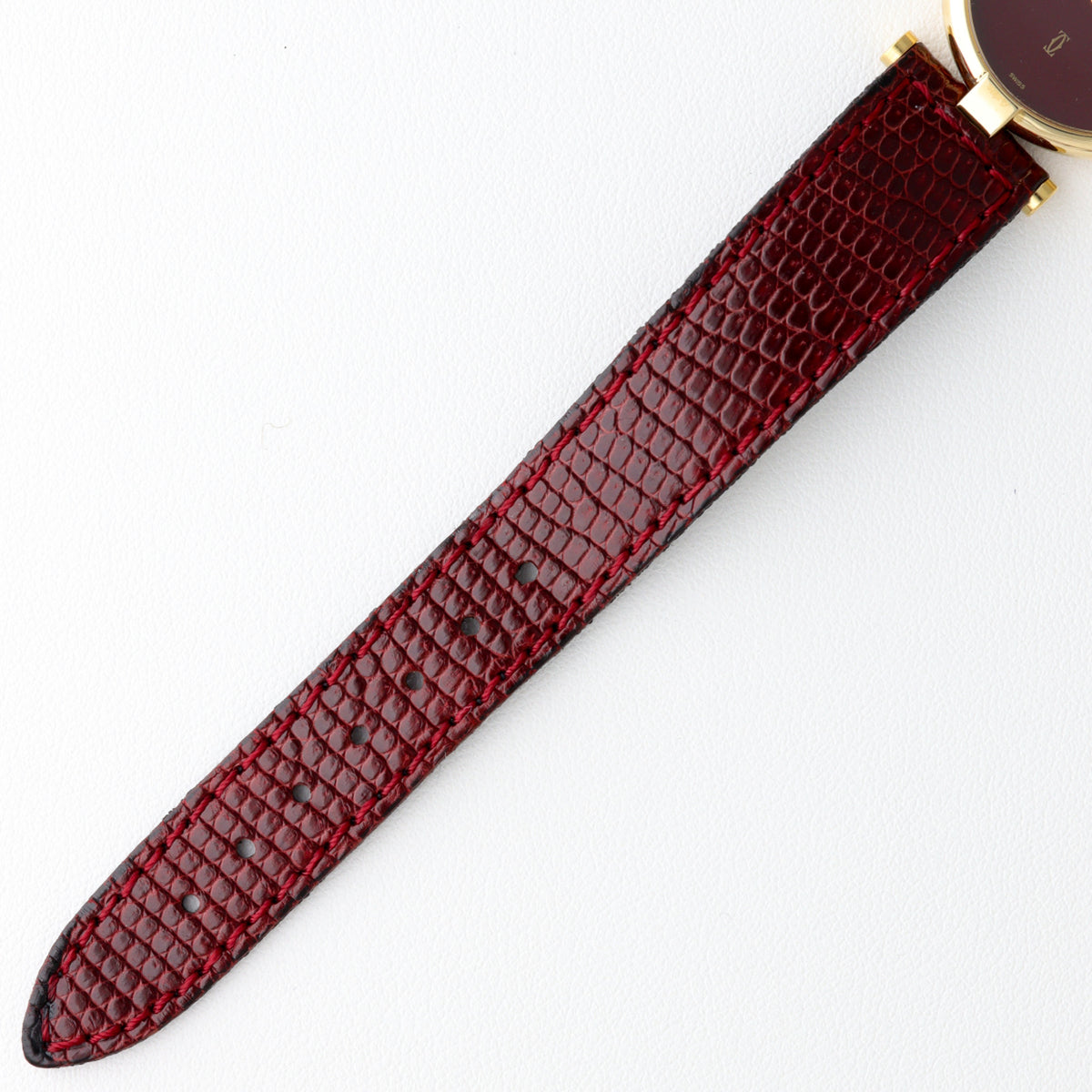 Cartier Must Vendôme SM Wine-Red Dial