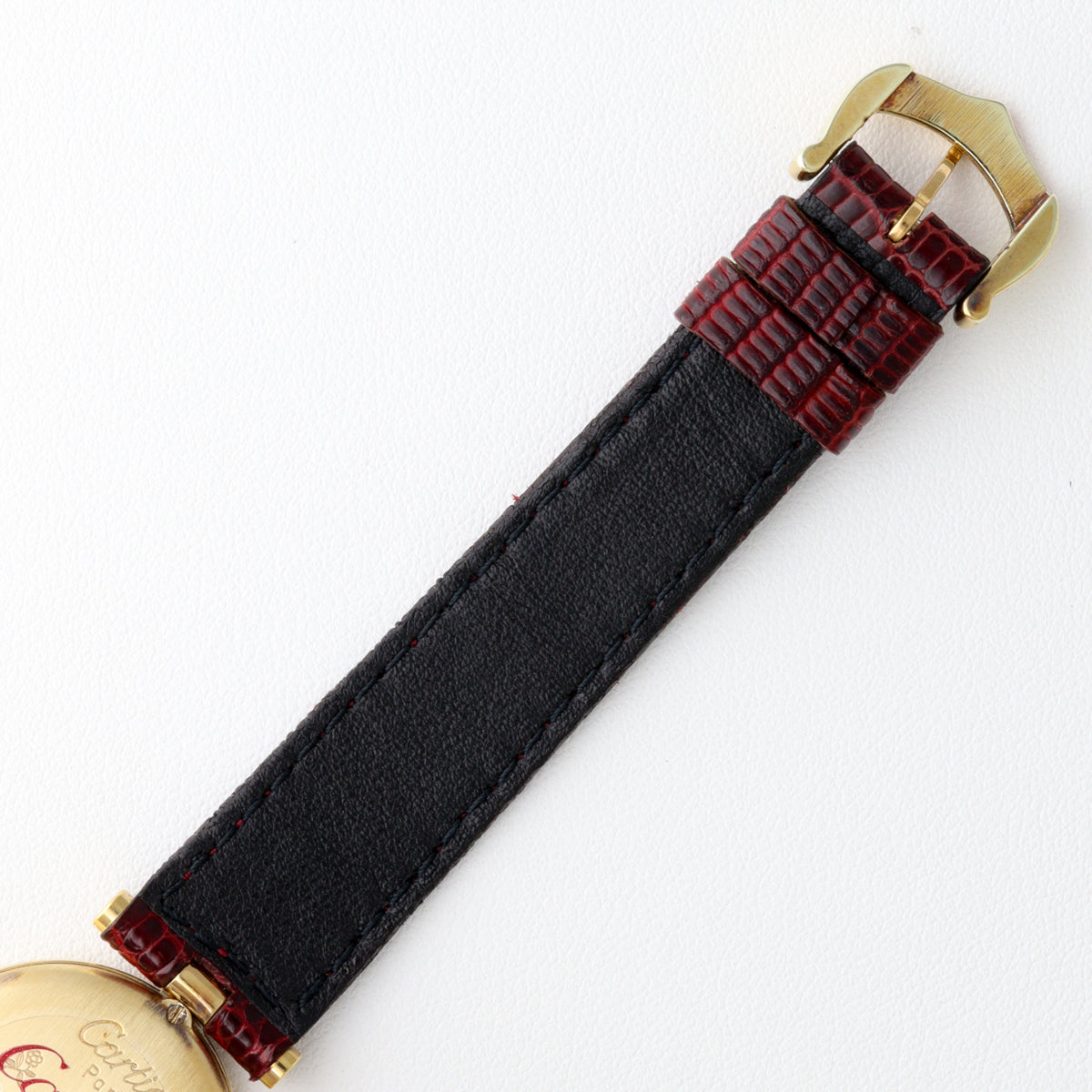 Cartier Must Vendôme SM Wine-Red Dial