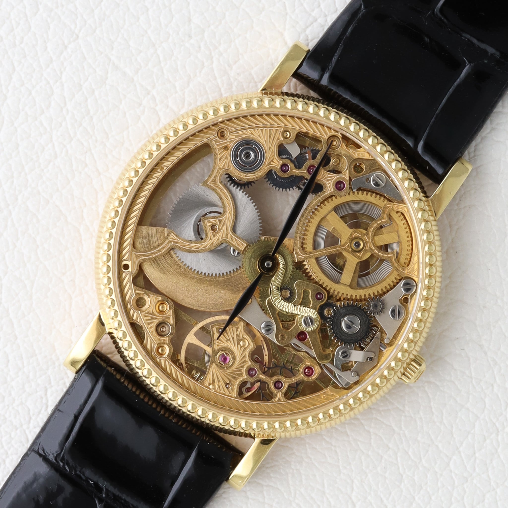 UNIVERSAL GENEVE スケルトン 18kYG 自動巻き マイクロローター 151.11.662