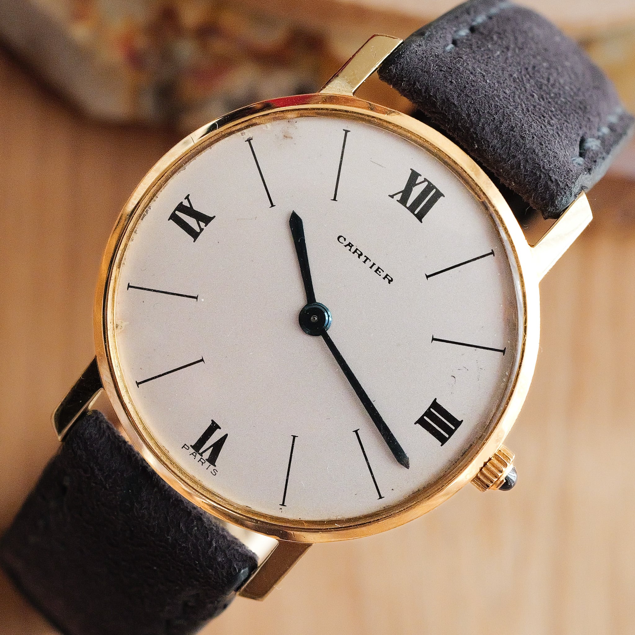 カルティエ ロンド ルクルトムーブメント 1970年代 PARIS dial Cal.838