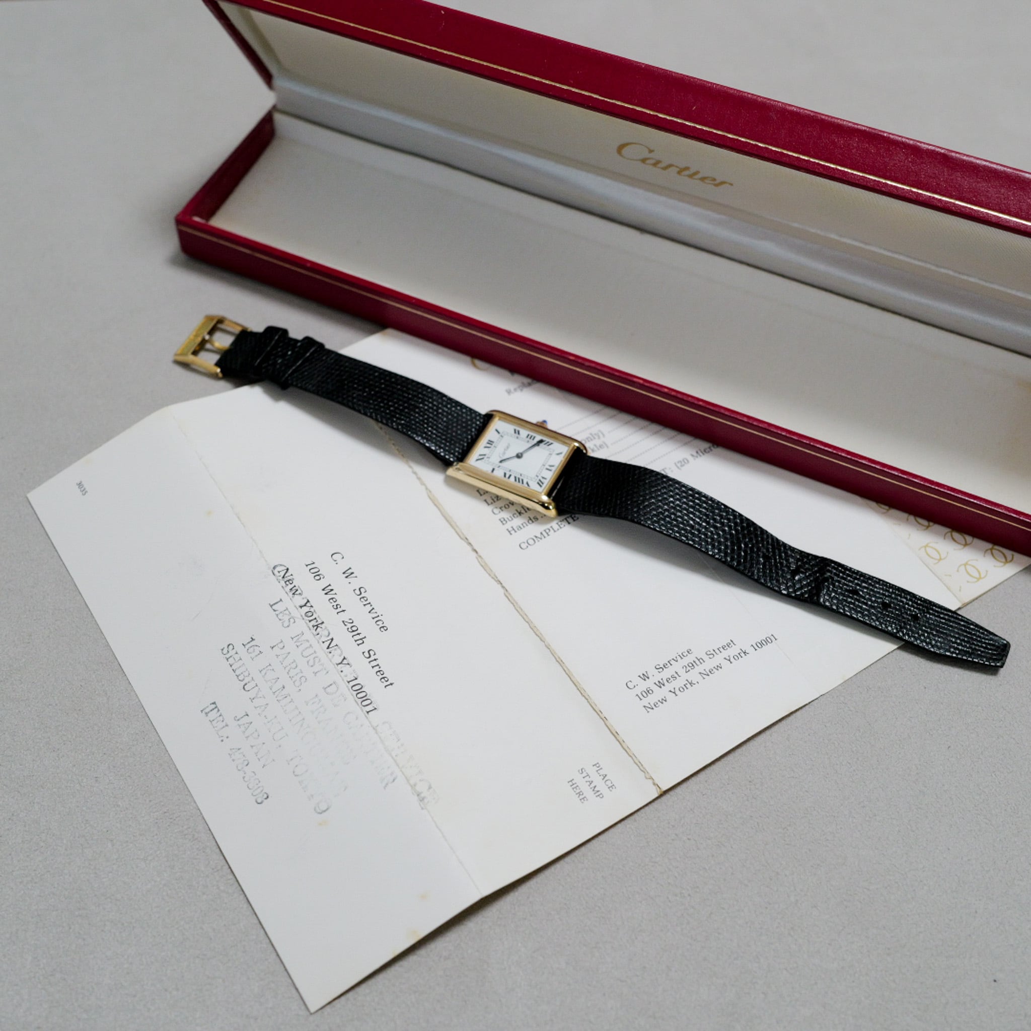 デットストック級 カルティエ プレマストタンク LM 手巻き 箱付き 販売証明書付き
