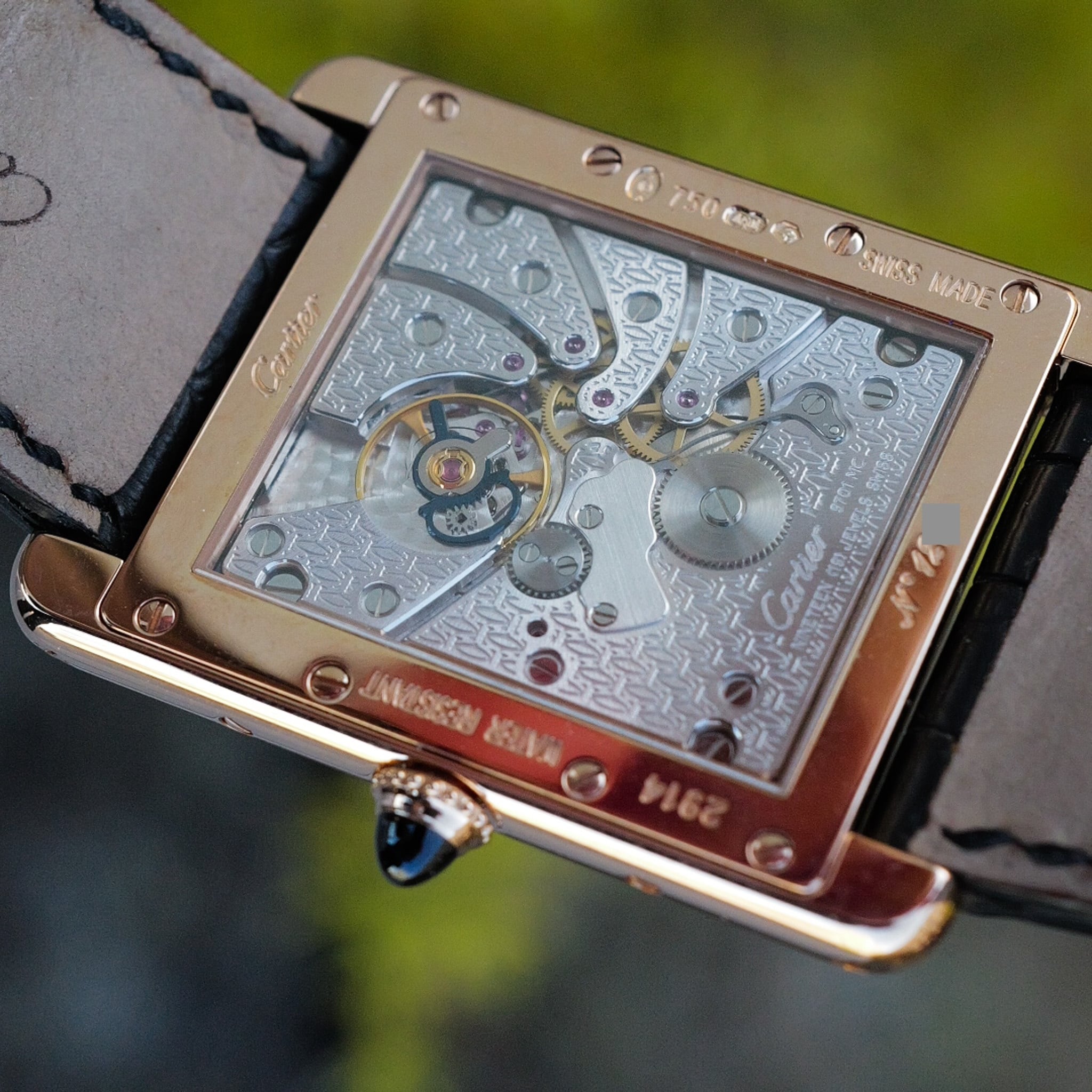 カルティエ タンクルイXL Ref.W1551451 手巻き裏スケ CPCP Collection Privee Cartier Paris