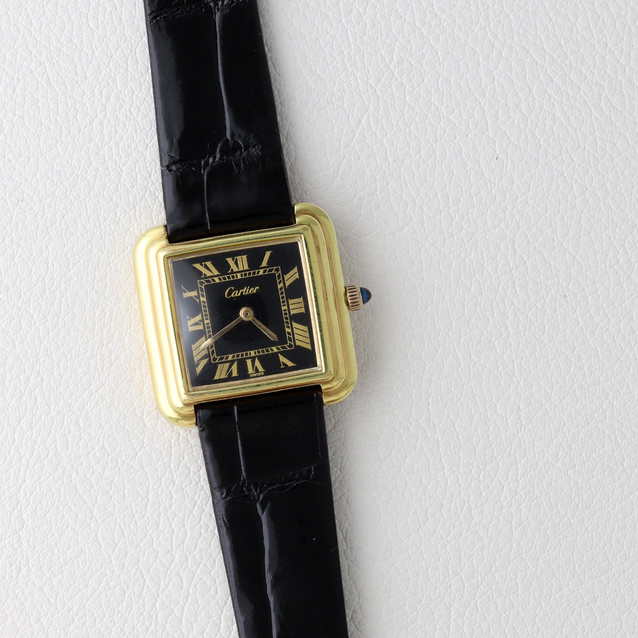 カルティエ ステップドタンク ボーイズ Ref.5512117 黒文字盤