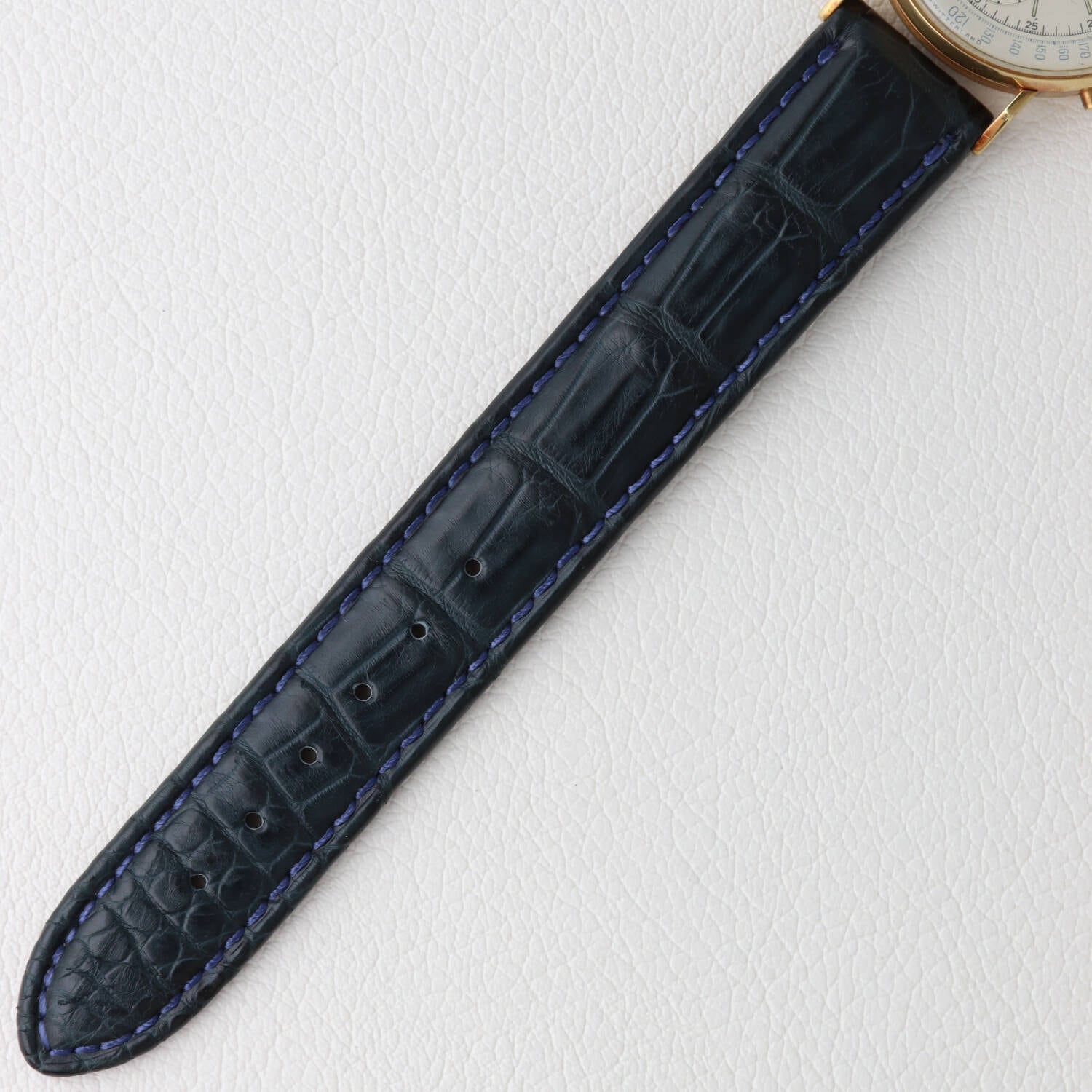 希少 ベビークロノ MOVADO 18kYG クロノグラフ 手巻き ref.9025
