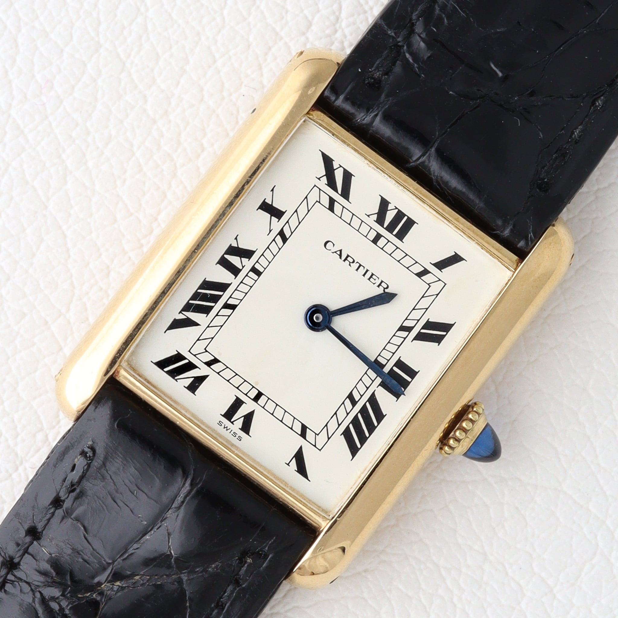 カルティエ タンクルイ LM SWISS文字盤 手巻き ref.78086