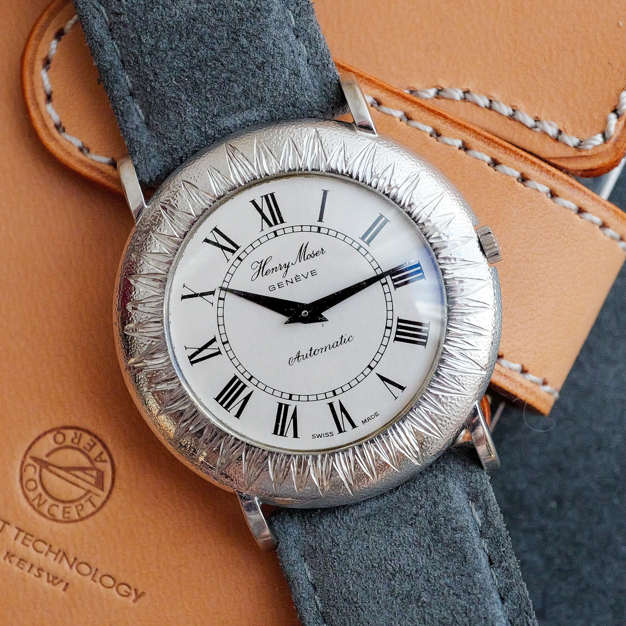 H.モーザー ラウンド WG AT cal.71 フレデリックピゲ 1970年代