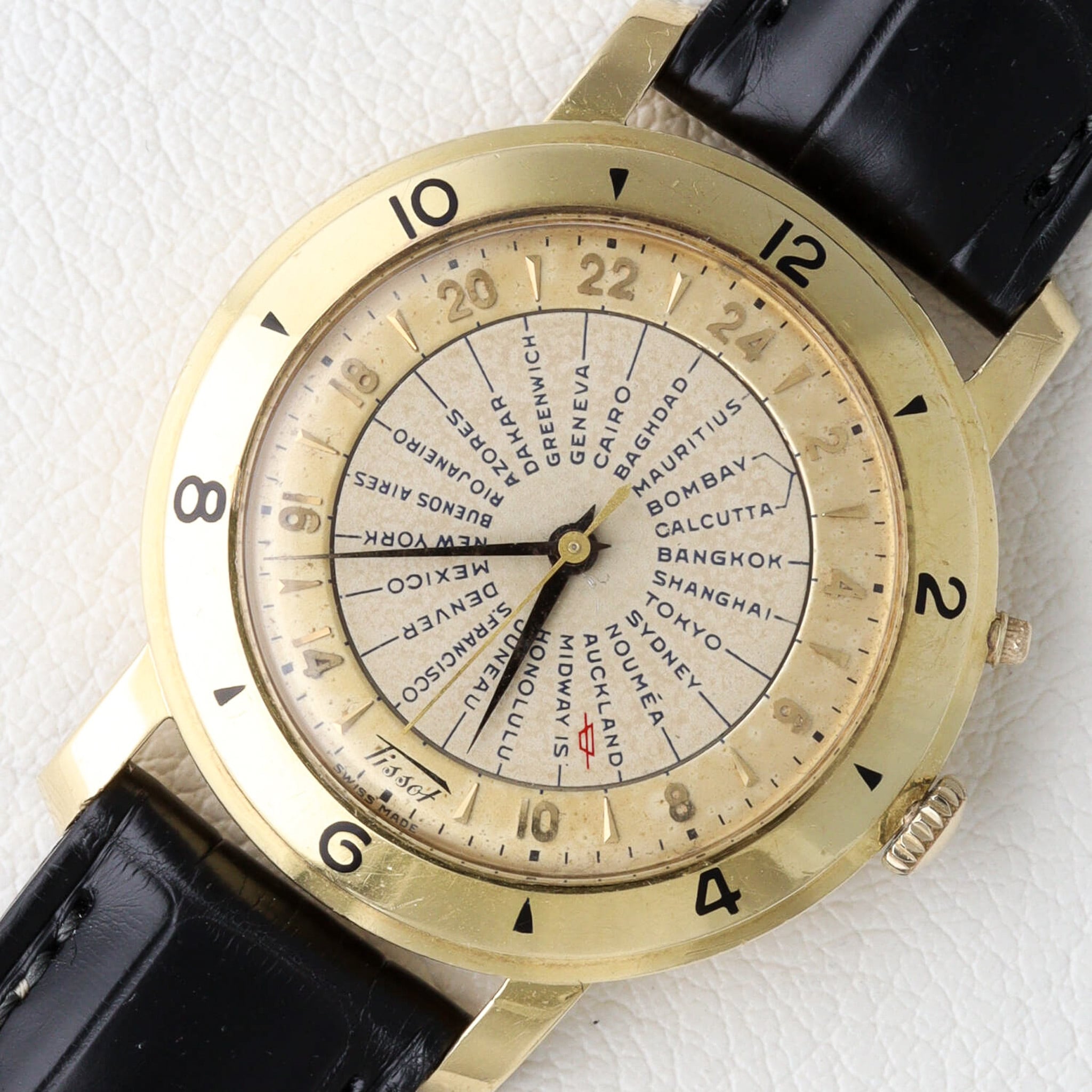 TISSOT ナビゲーターワールドタイム 18Kモデル ハーフローター