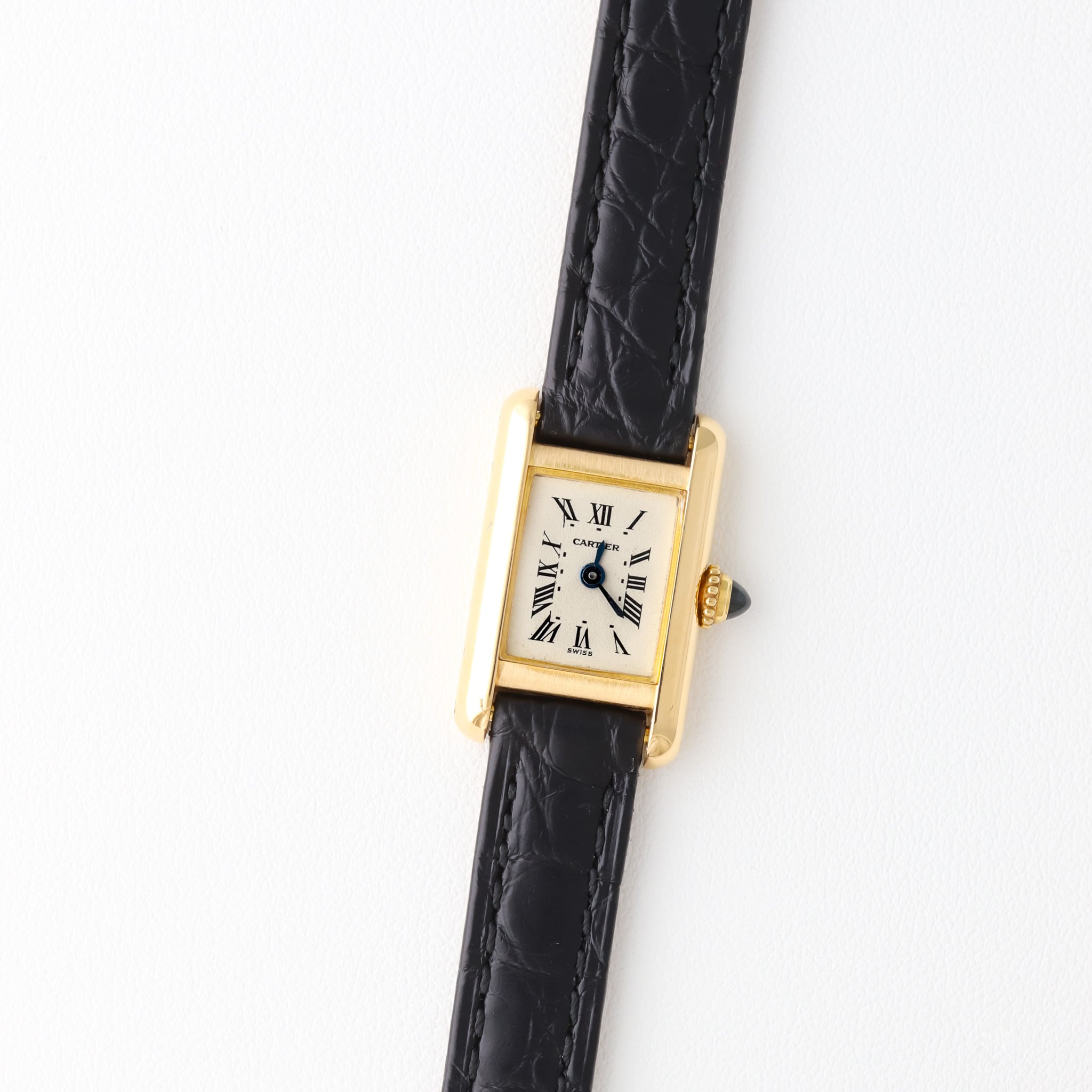 Tank Louis / Mini / yellow gold / Black strap タンクルイ ミニ