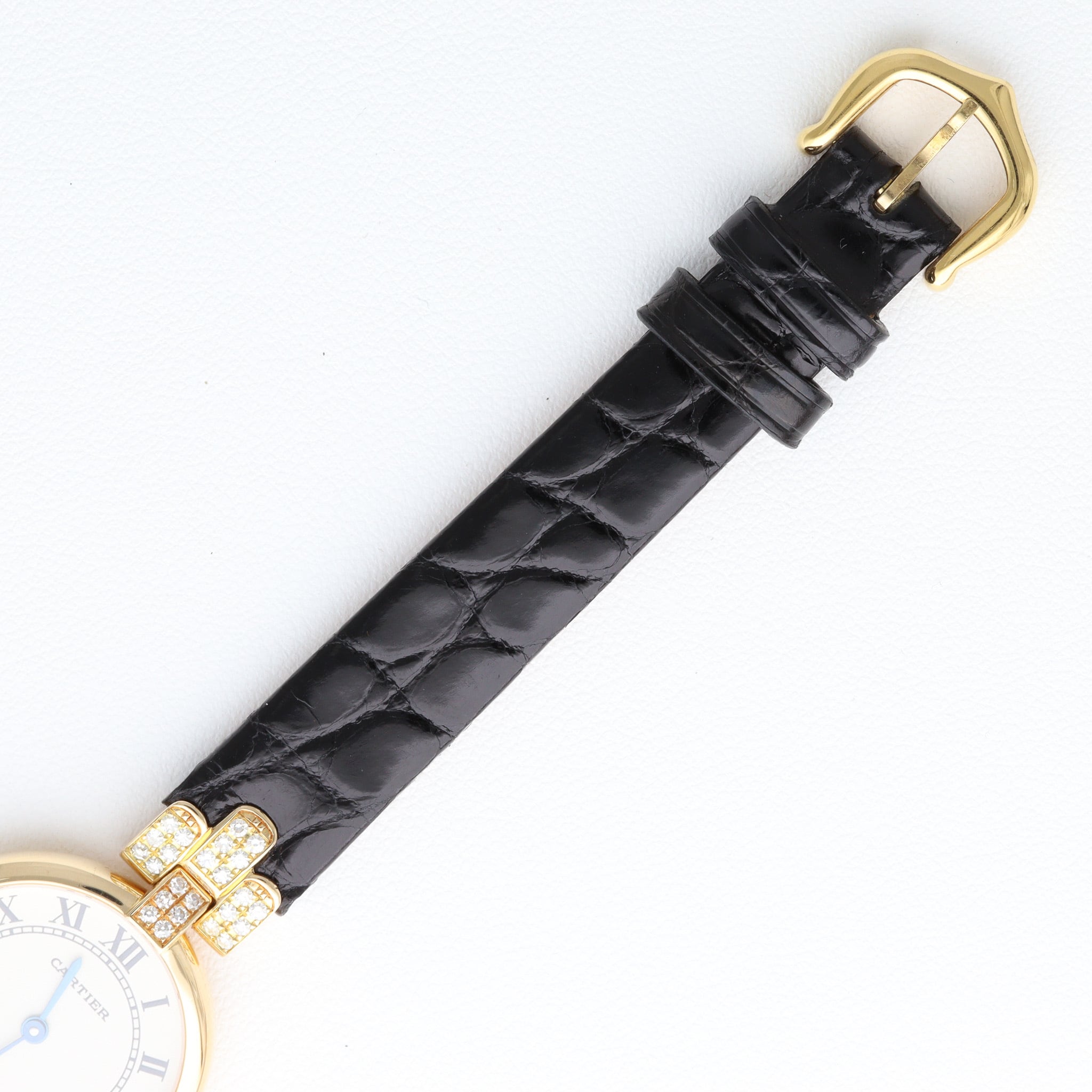 カルティエ ヴァンドーム SM 金無垢 ラグダイヤ レザー