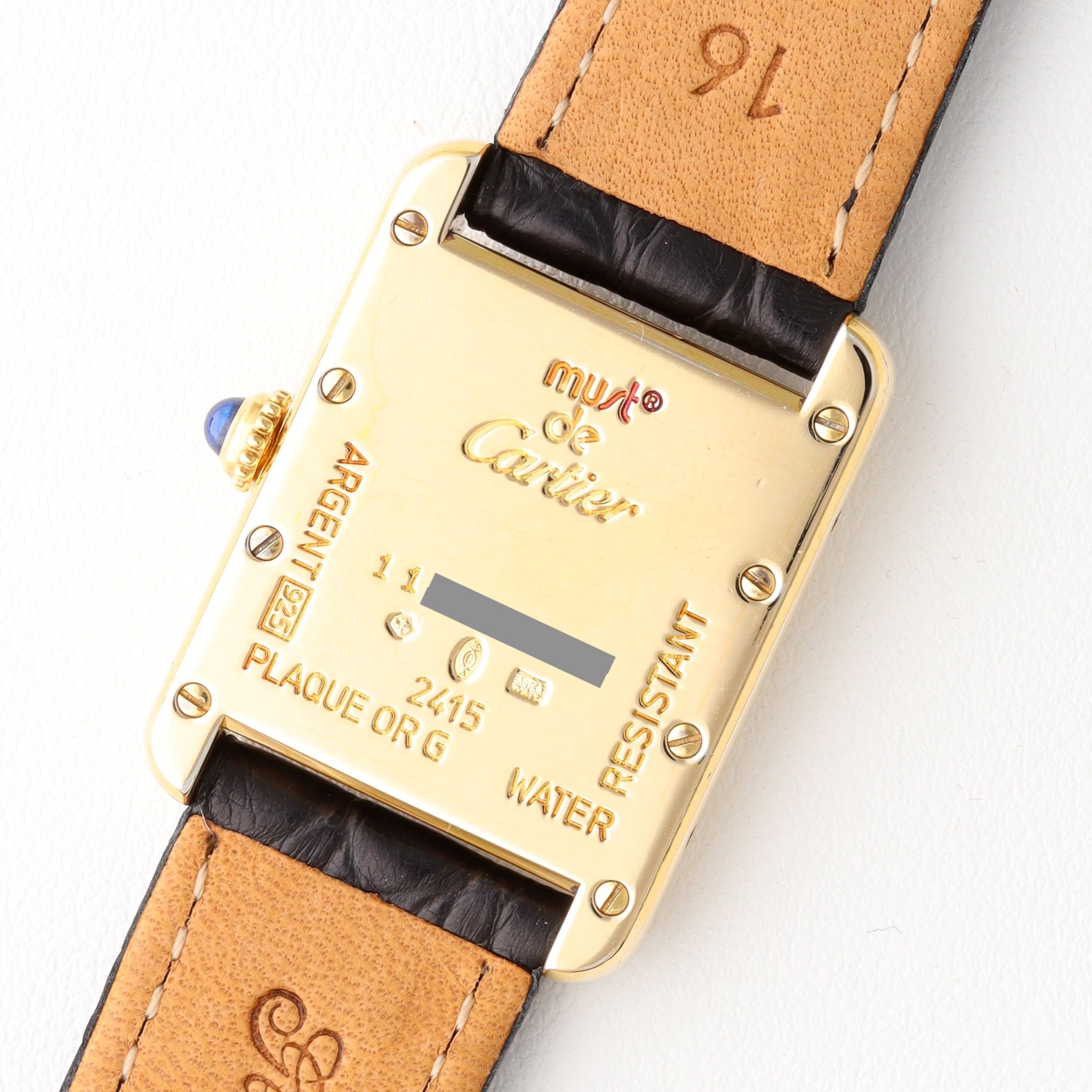 限定品 カルティエ マストタンク MM パープル文字盤