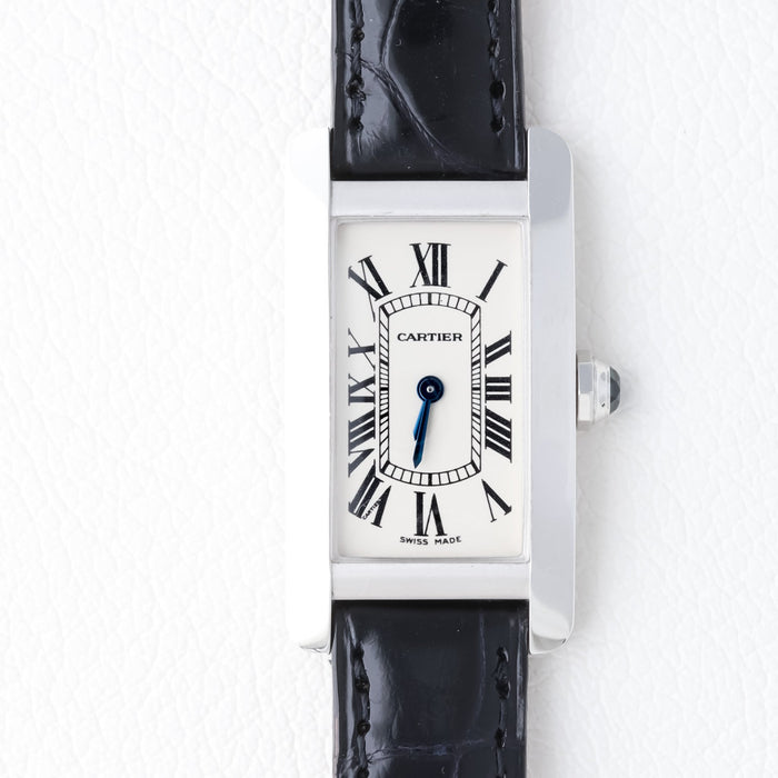Cartier / Tank Americaine / SM / 18K WG / Tank Américaine
