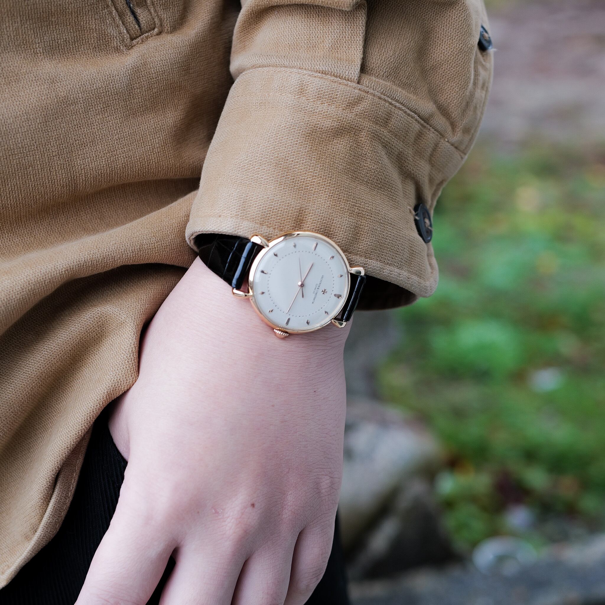 ヴァシュロンコンスタンタン  1950s 正規修理済み 36mm ラウンド ティアドロップ