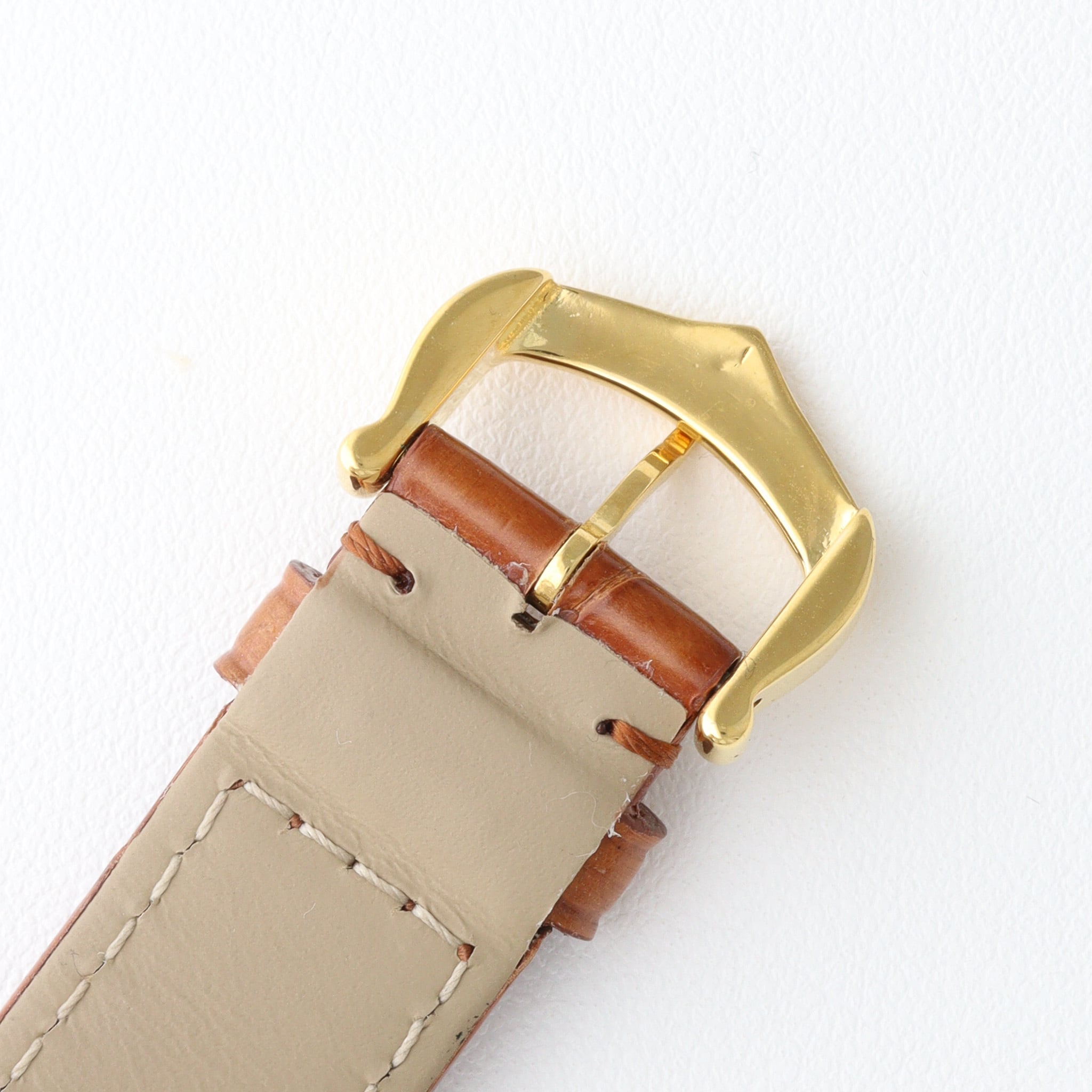 Tank Louis / SM / yellow gold / brown strap / タンクルイ