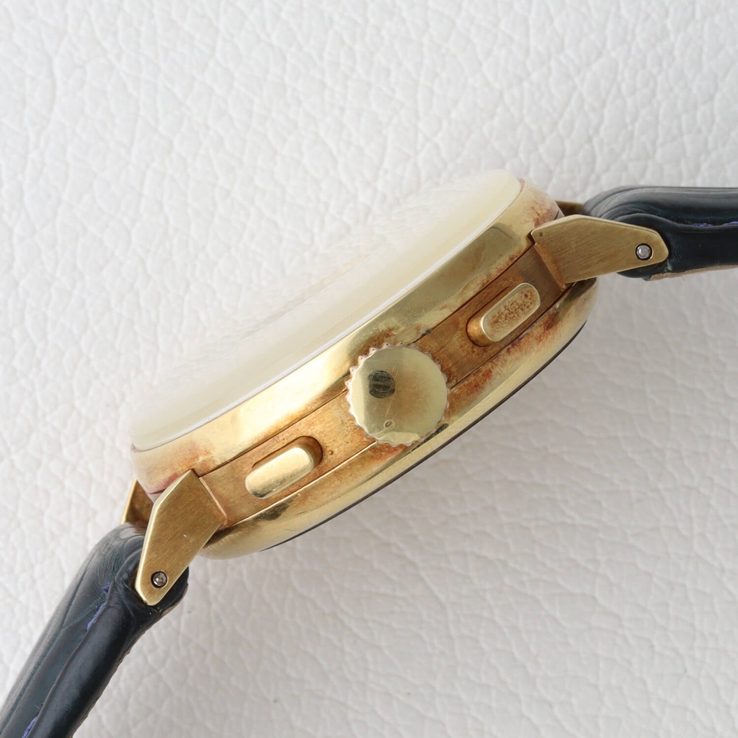 希少 ベビークロノ MOVADO 18kYG クロノグラフ 手巻き ref.9025
