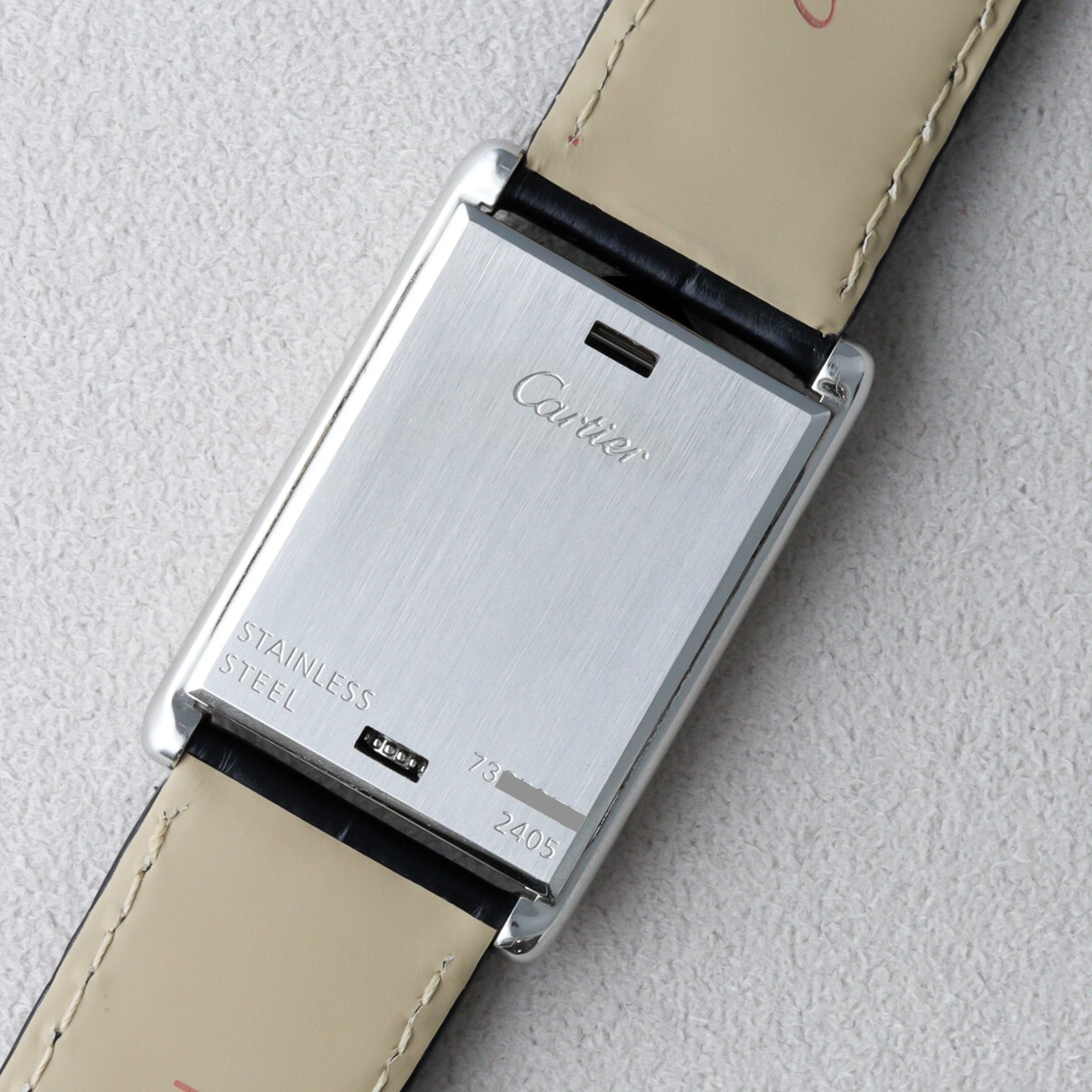 Tank Basculante MM SS blue dial mirrored case
