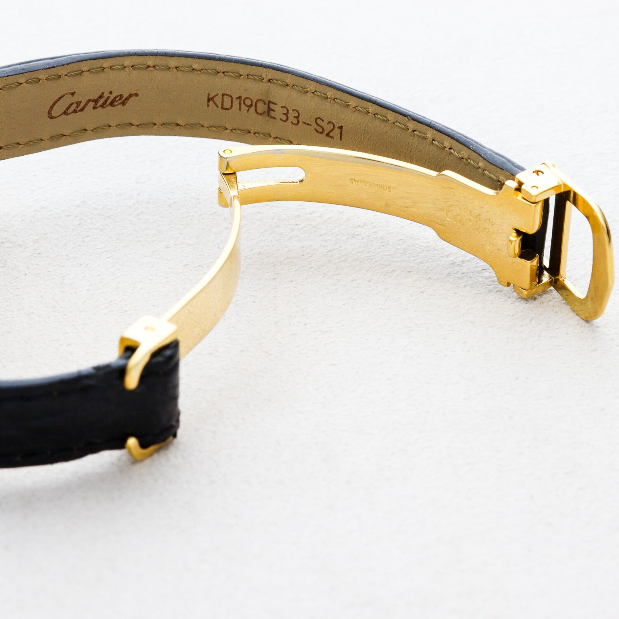 Cartier Tortue Chinoise One-Shot Item YG Diamond Leather
