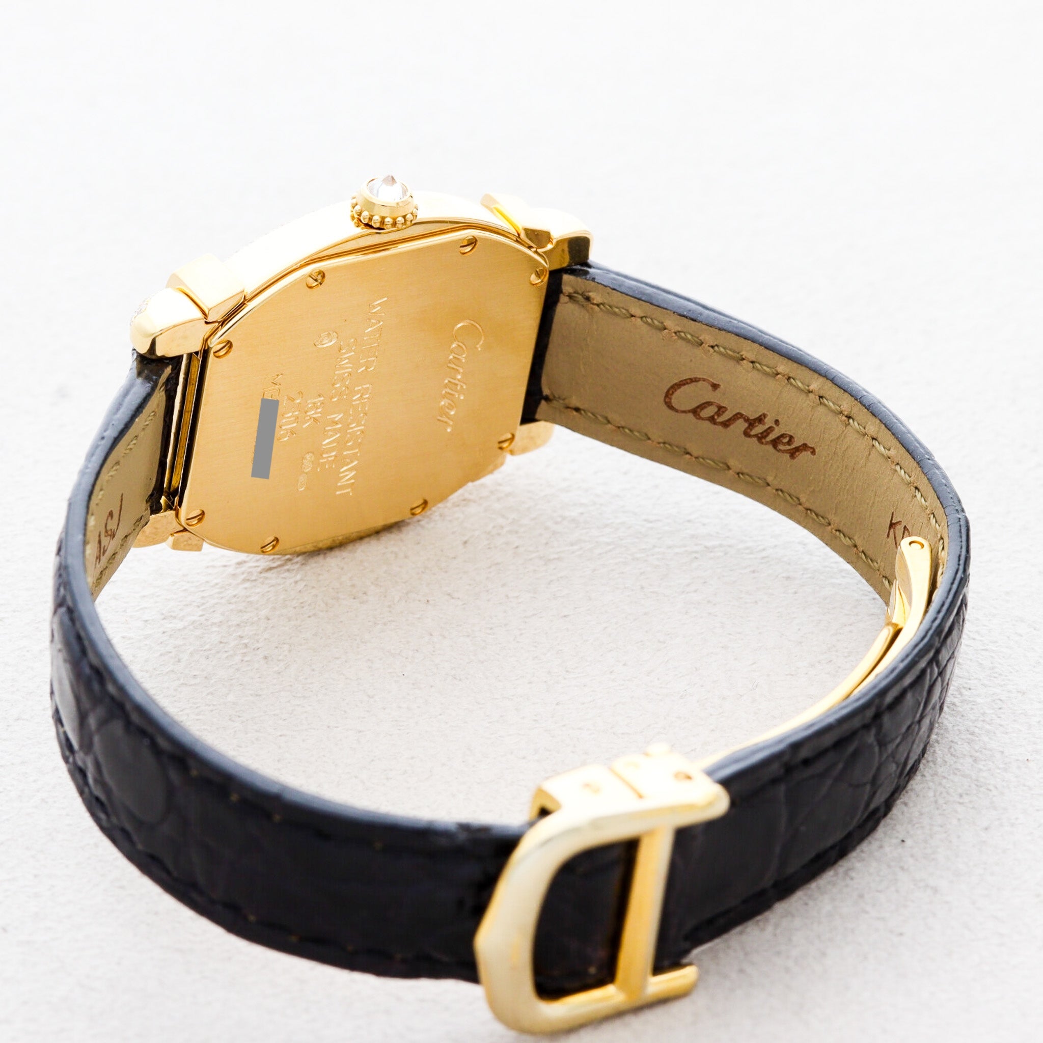 Cartier Tortue Chinoise One-Shot Item YG Diamond Leather