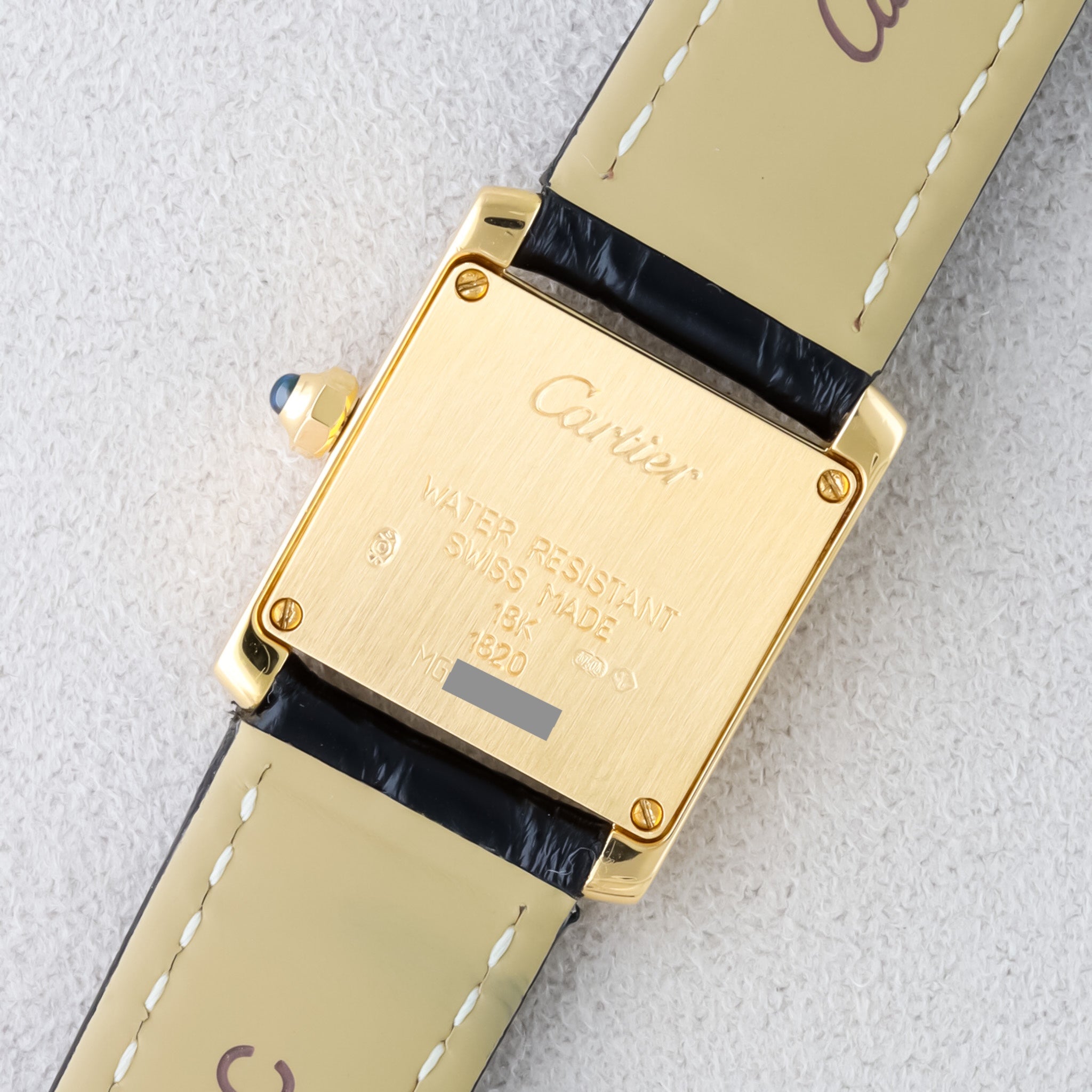 Cartier Tank Française SM Gold × Leather