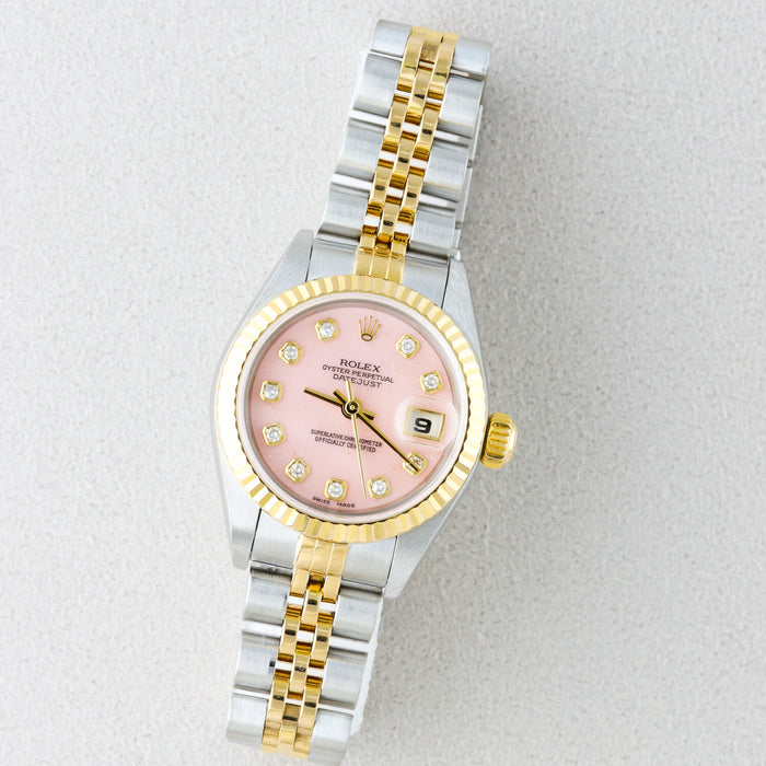 Rolex Datejust Two-Tone Pink Dial