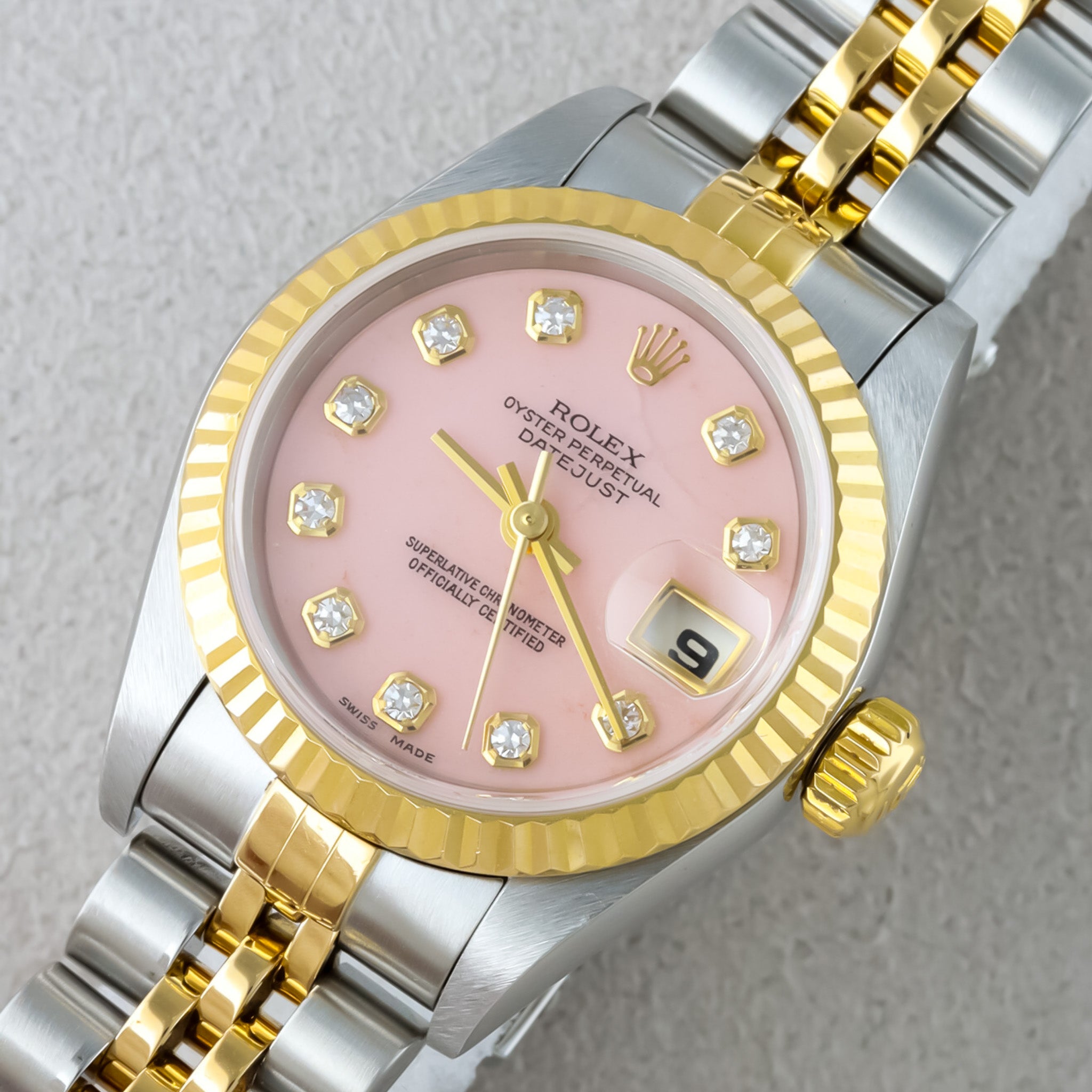 Rolex Datejust Two-Tone Pink Dial