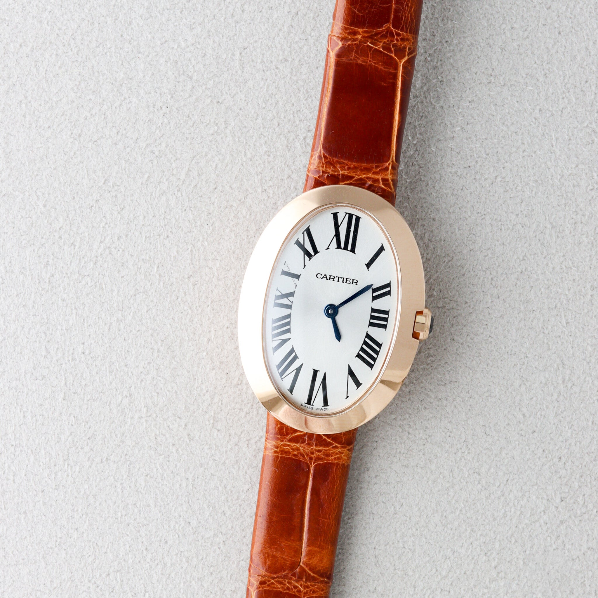 Cartier Baignoire Small Pink Gold Leather