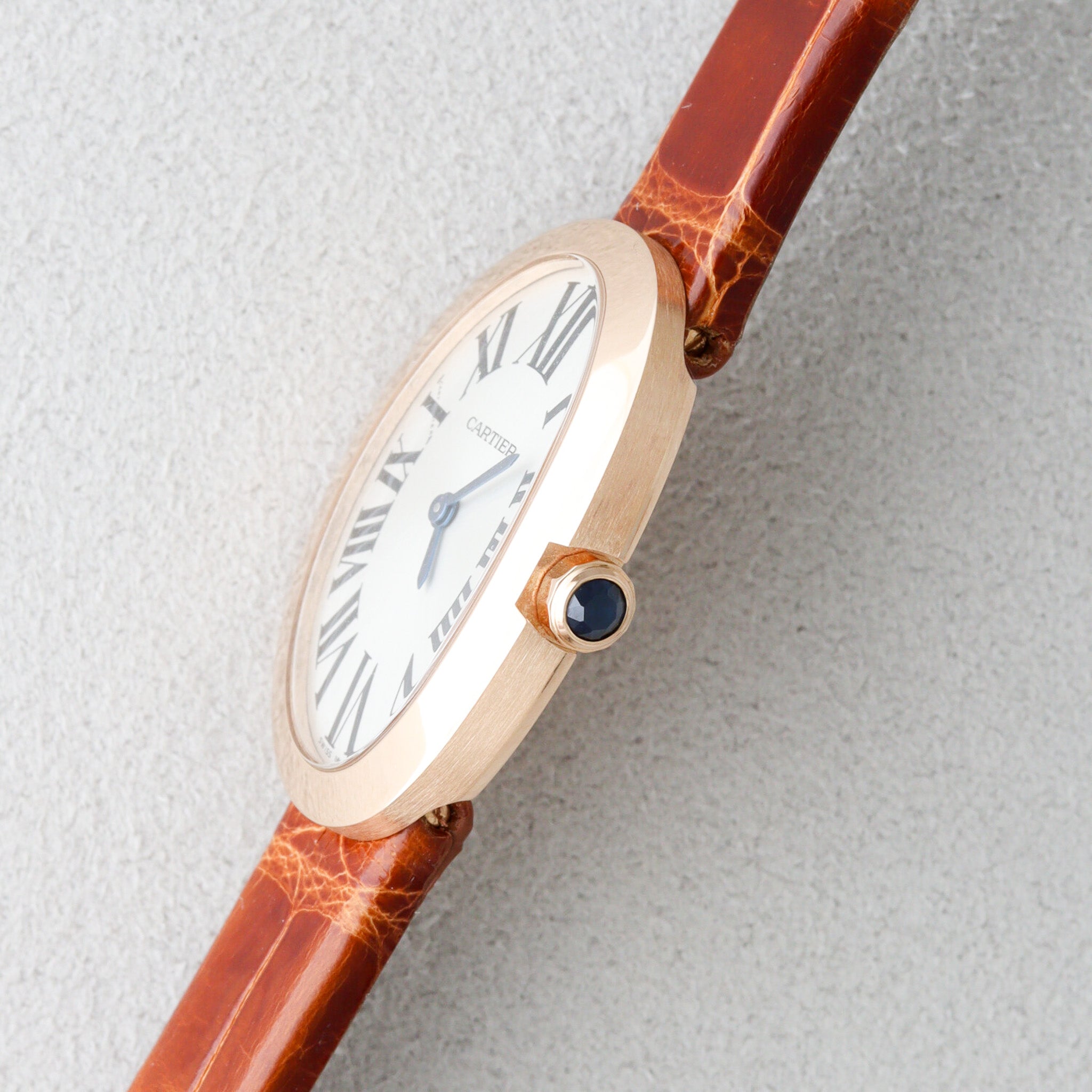 Cartier Baignoire Small Pink Gold Leather