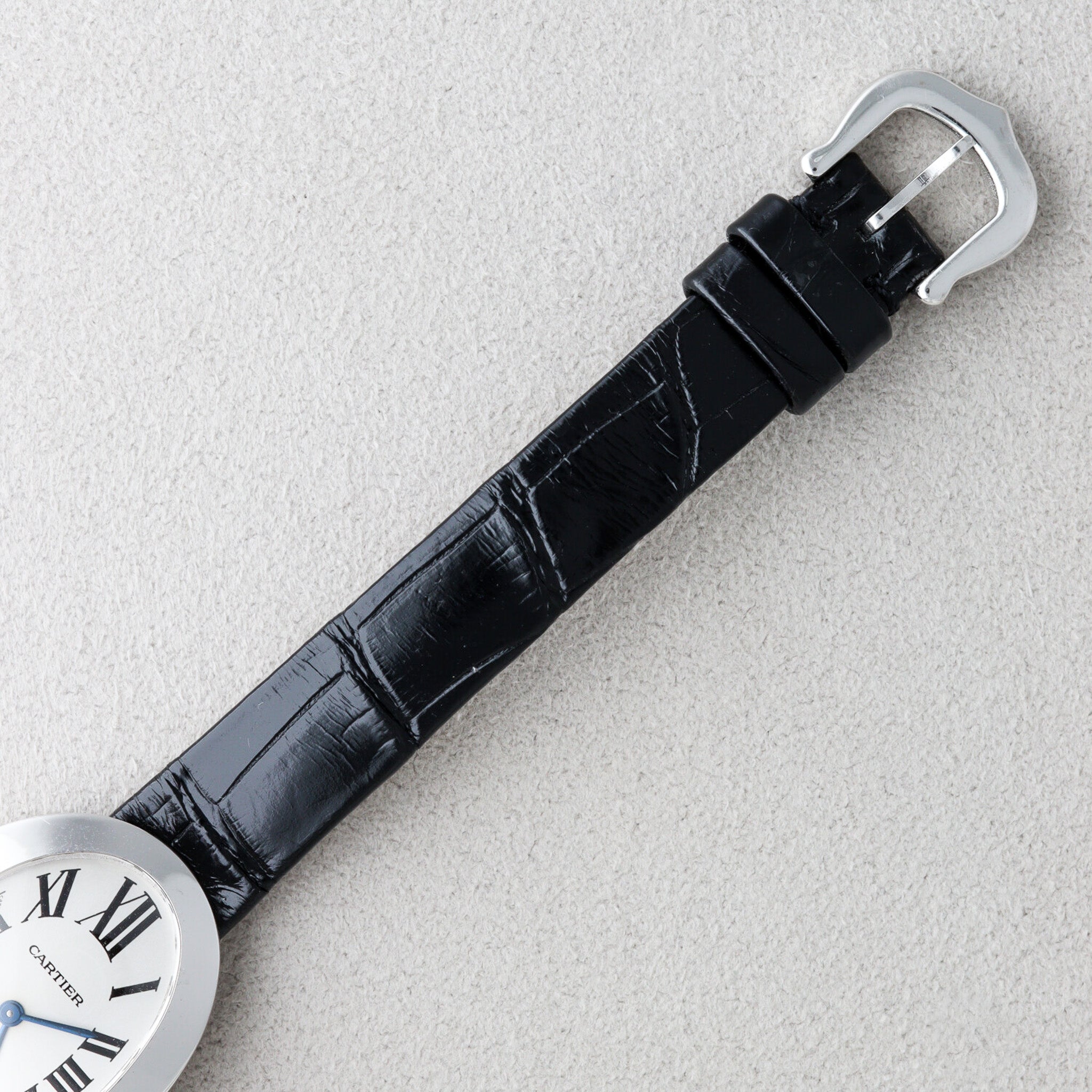 Cartier Baignoire SM White Gold Leather