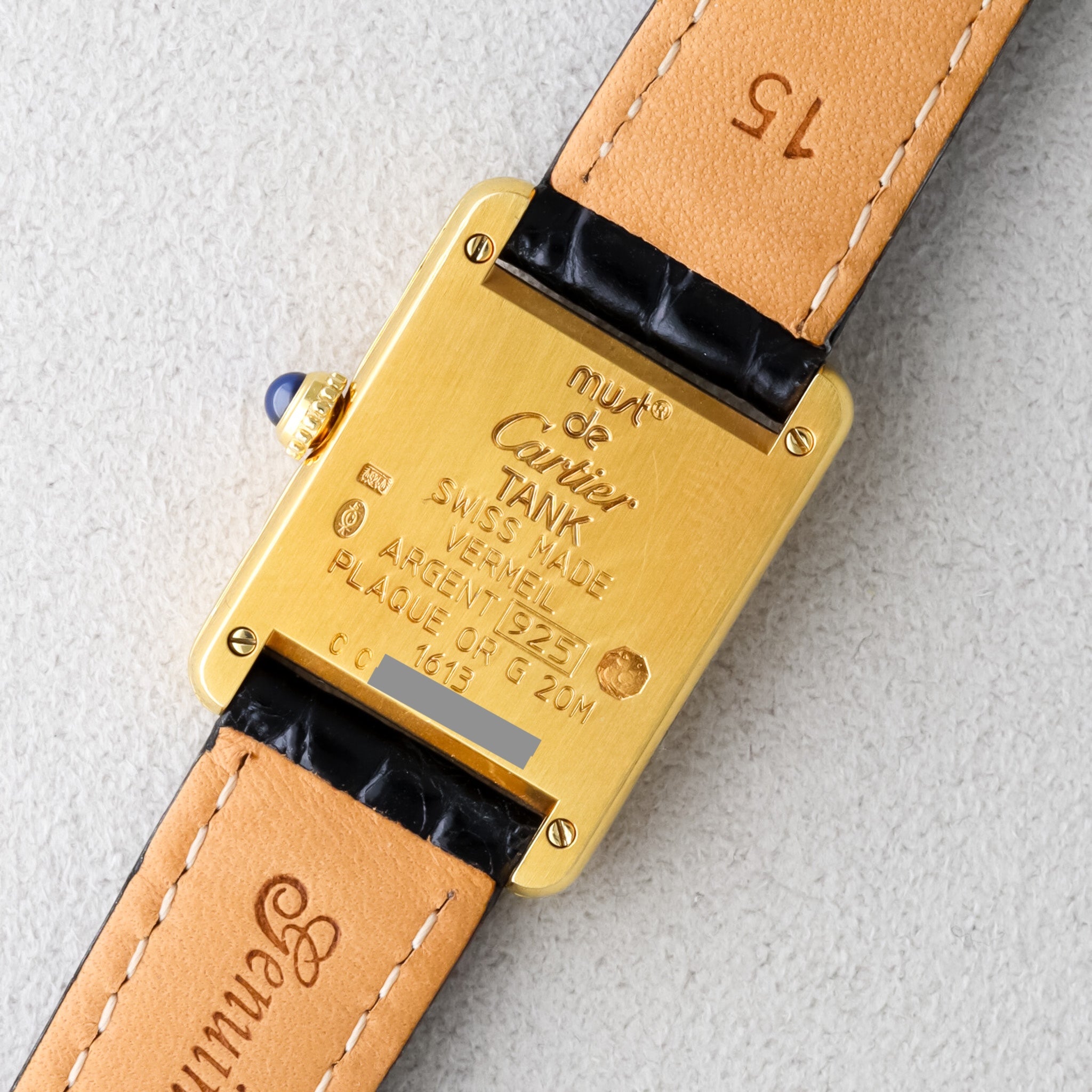 Cartier / Must de Cartier Tank / SM / Quartz / Must Tank SM Trinity Dial