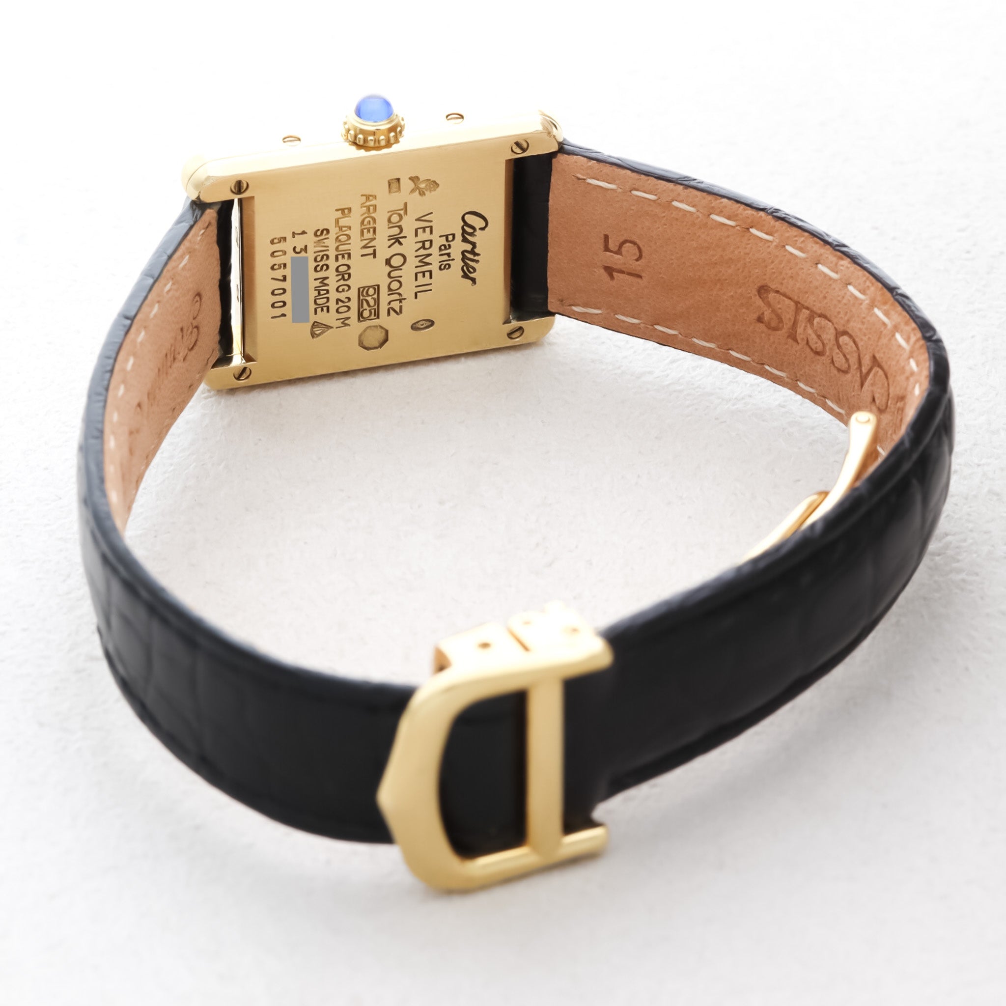 Cartier Must Tank Small Straight Roman Numerals